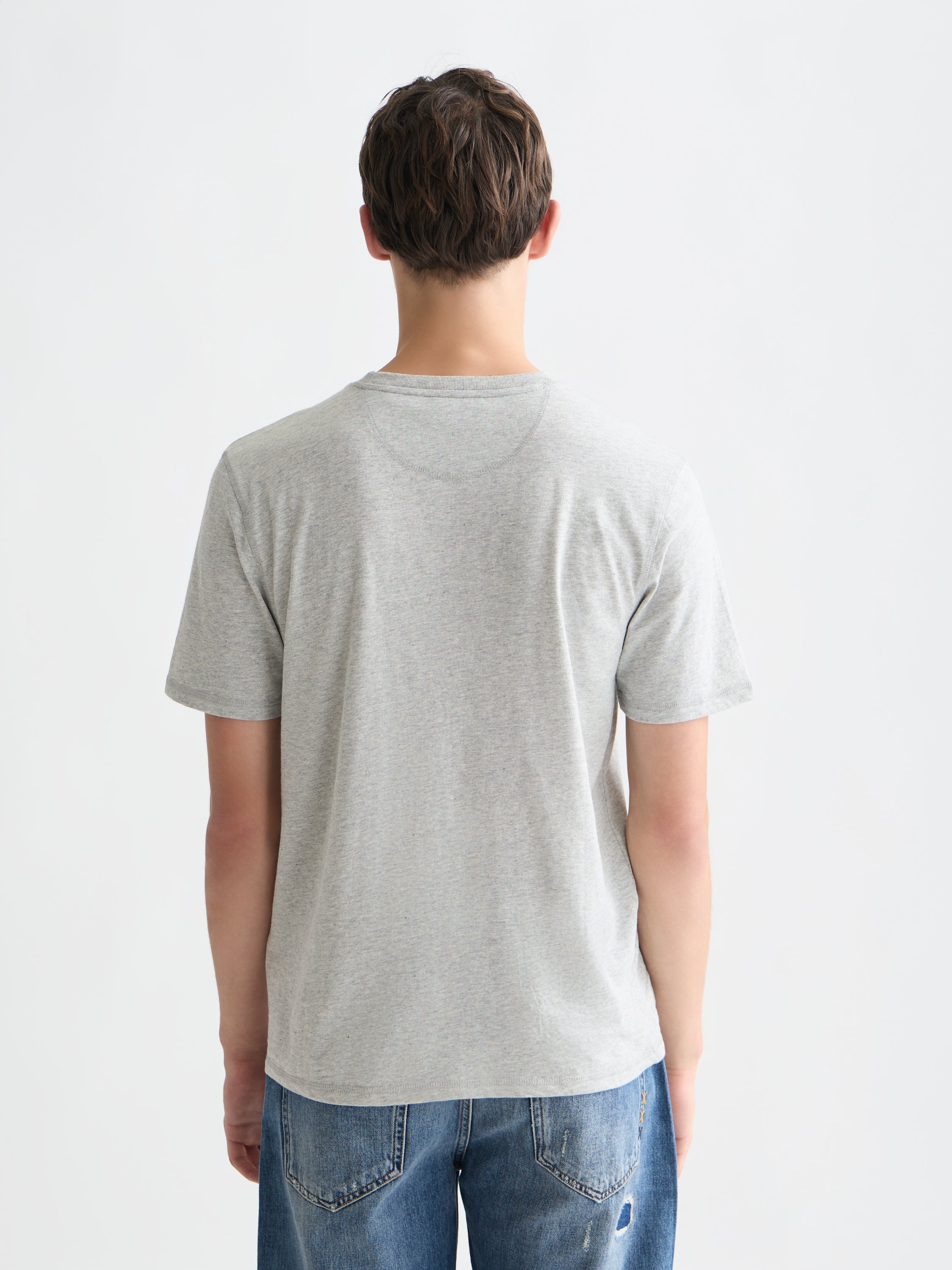 Melange Regular Fit T-Shirt - Grey Heather