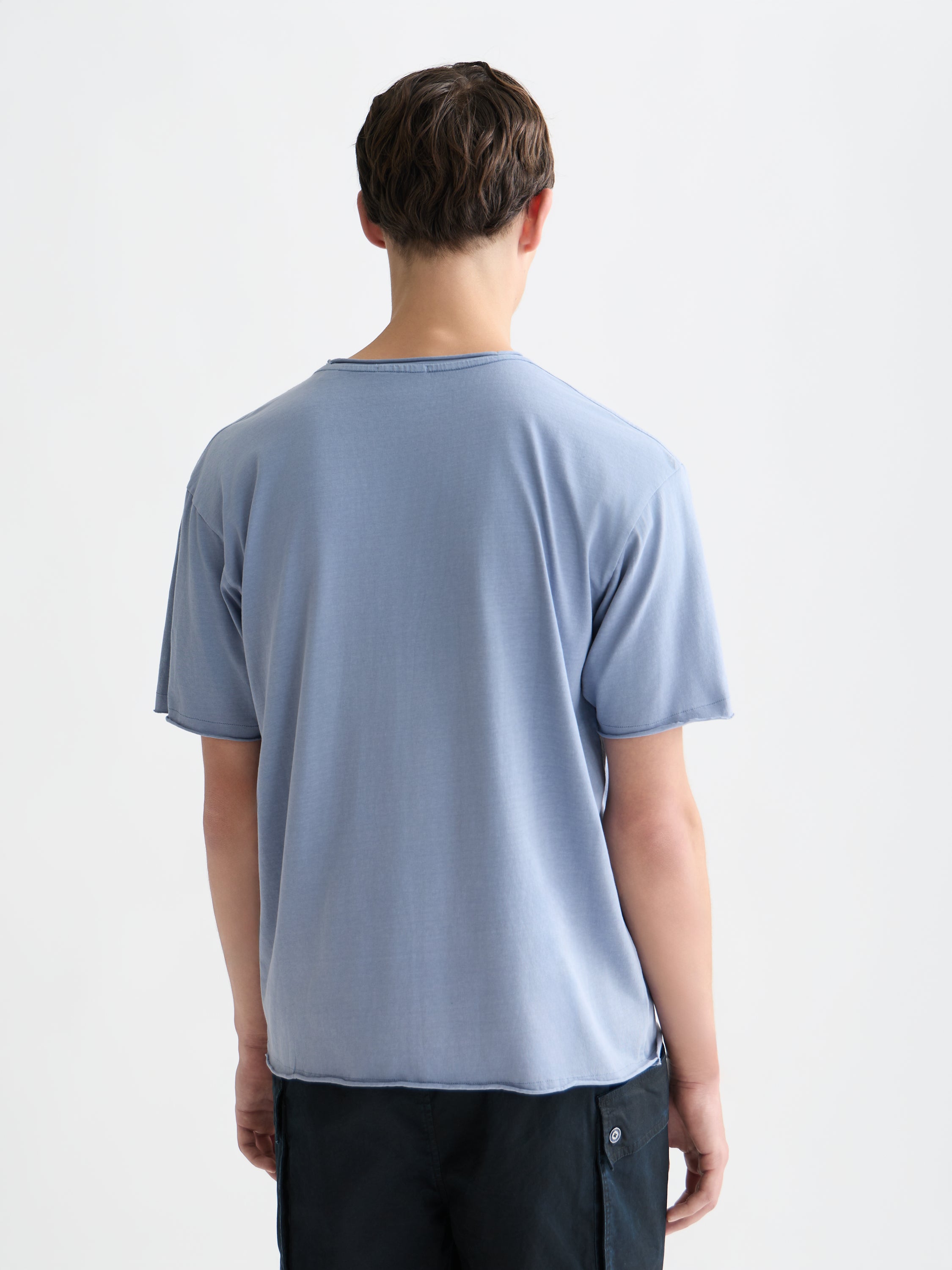 Rawedged Relaxed Fit Garmentdyed T-Shirt - Infinity