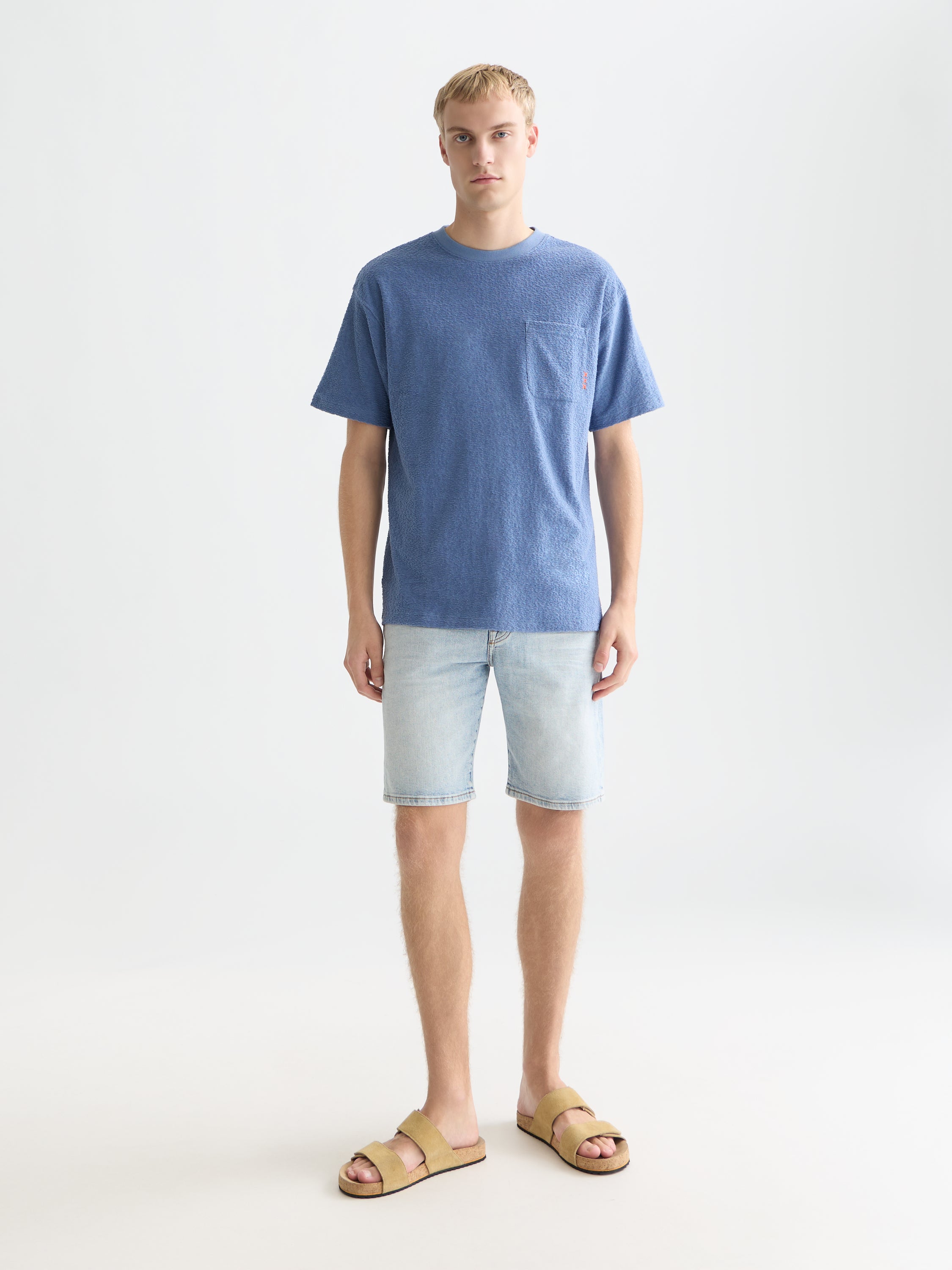 T-shirt coupe décontractée en éponge jacquard - Infinity