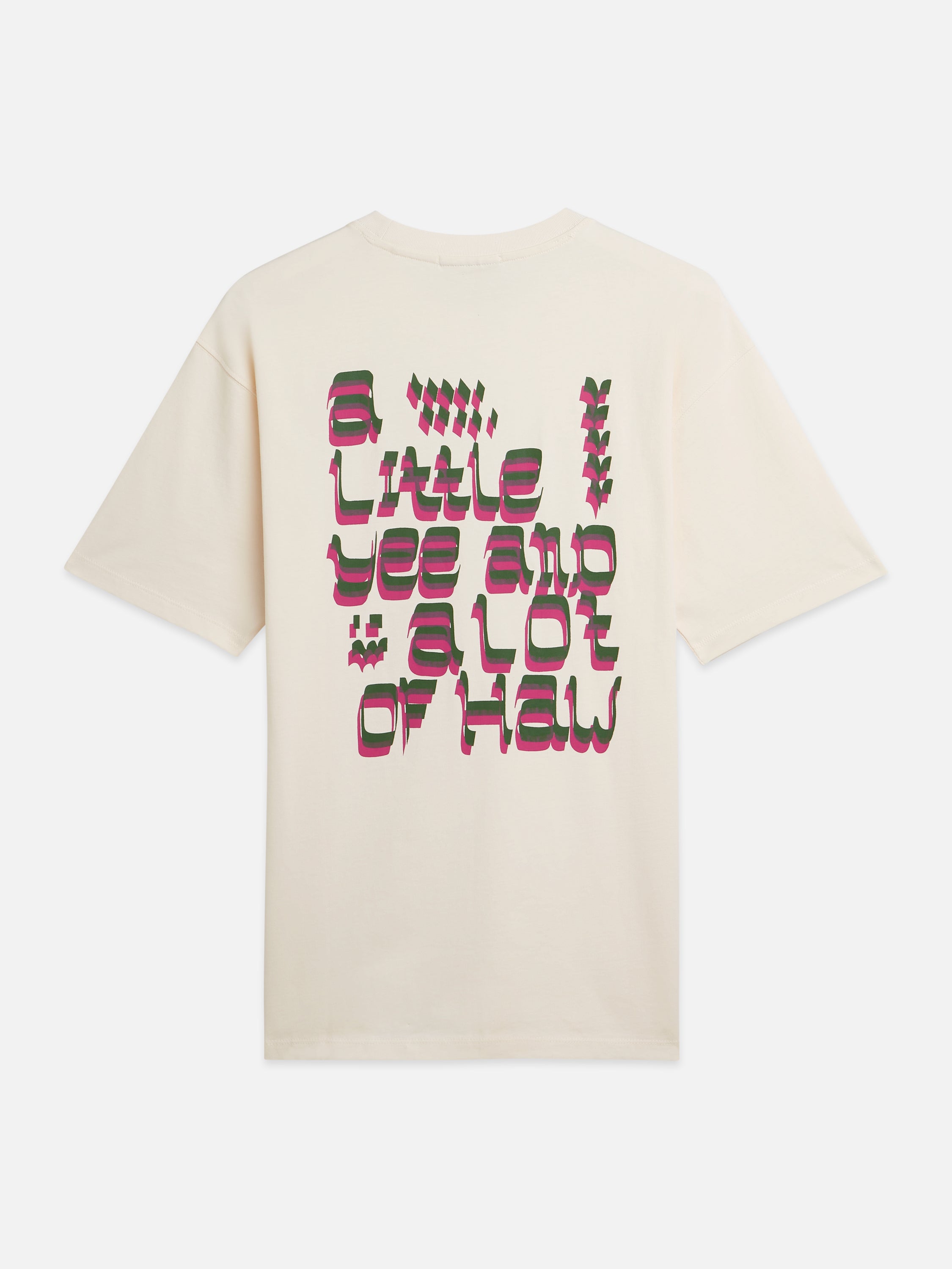 T-shirt coupe décontractée avec motif recto verso - Lait de poule