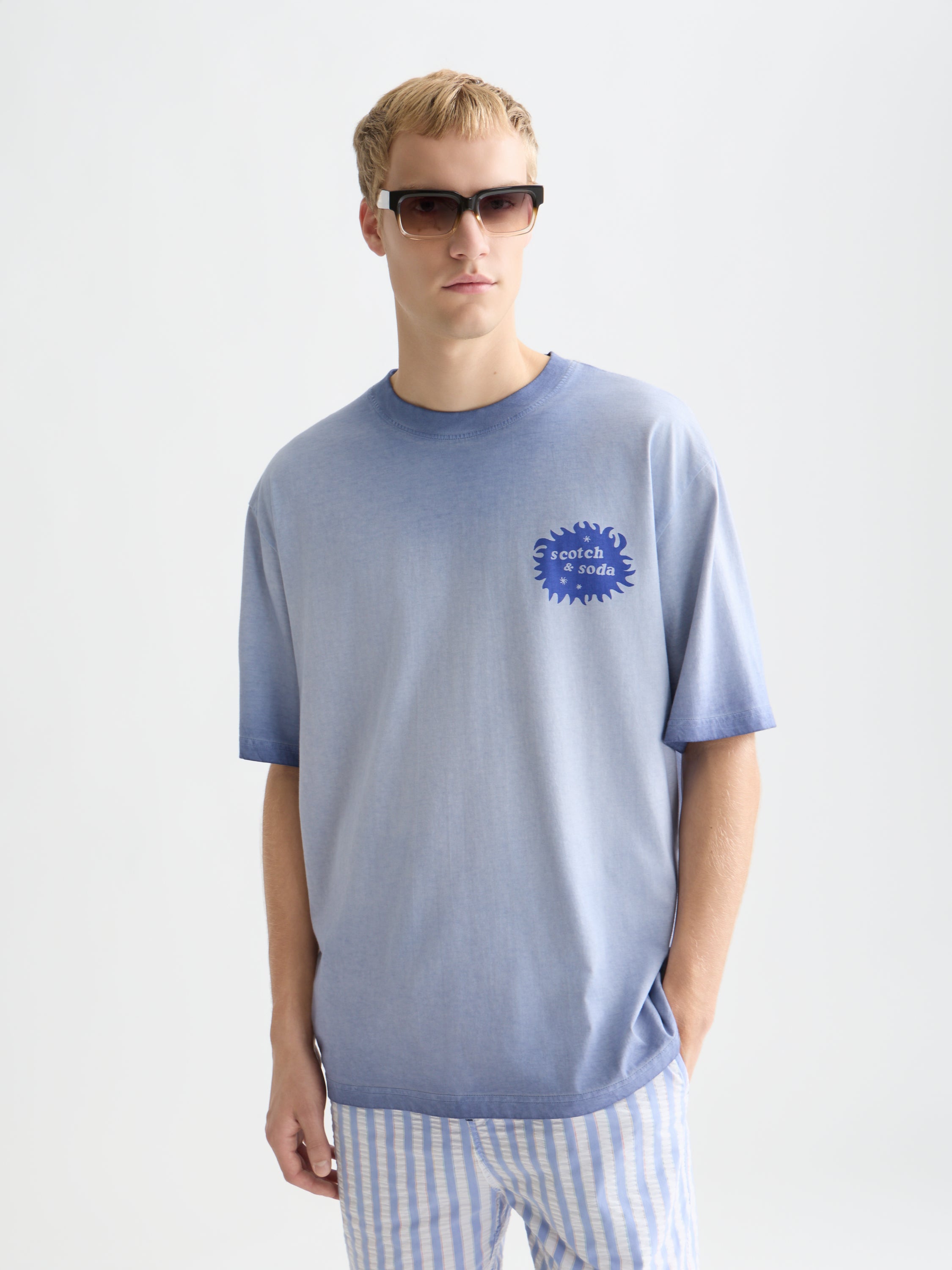 Front And Back Artwork Colddyed T-Shirt - Infinity