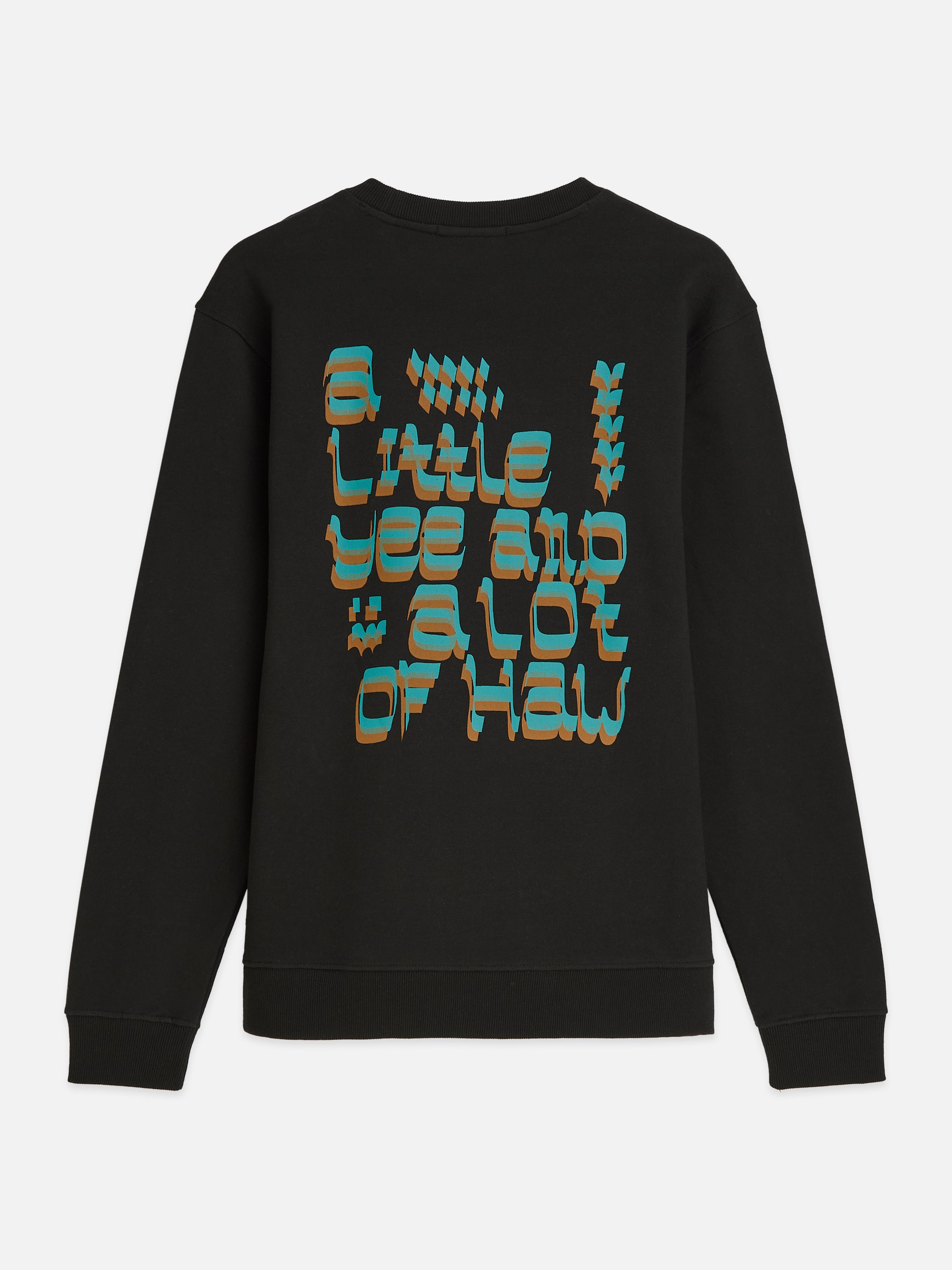 Front And Back Artwork Regular Fit Sweatshirt - Meteorite