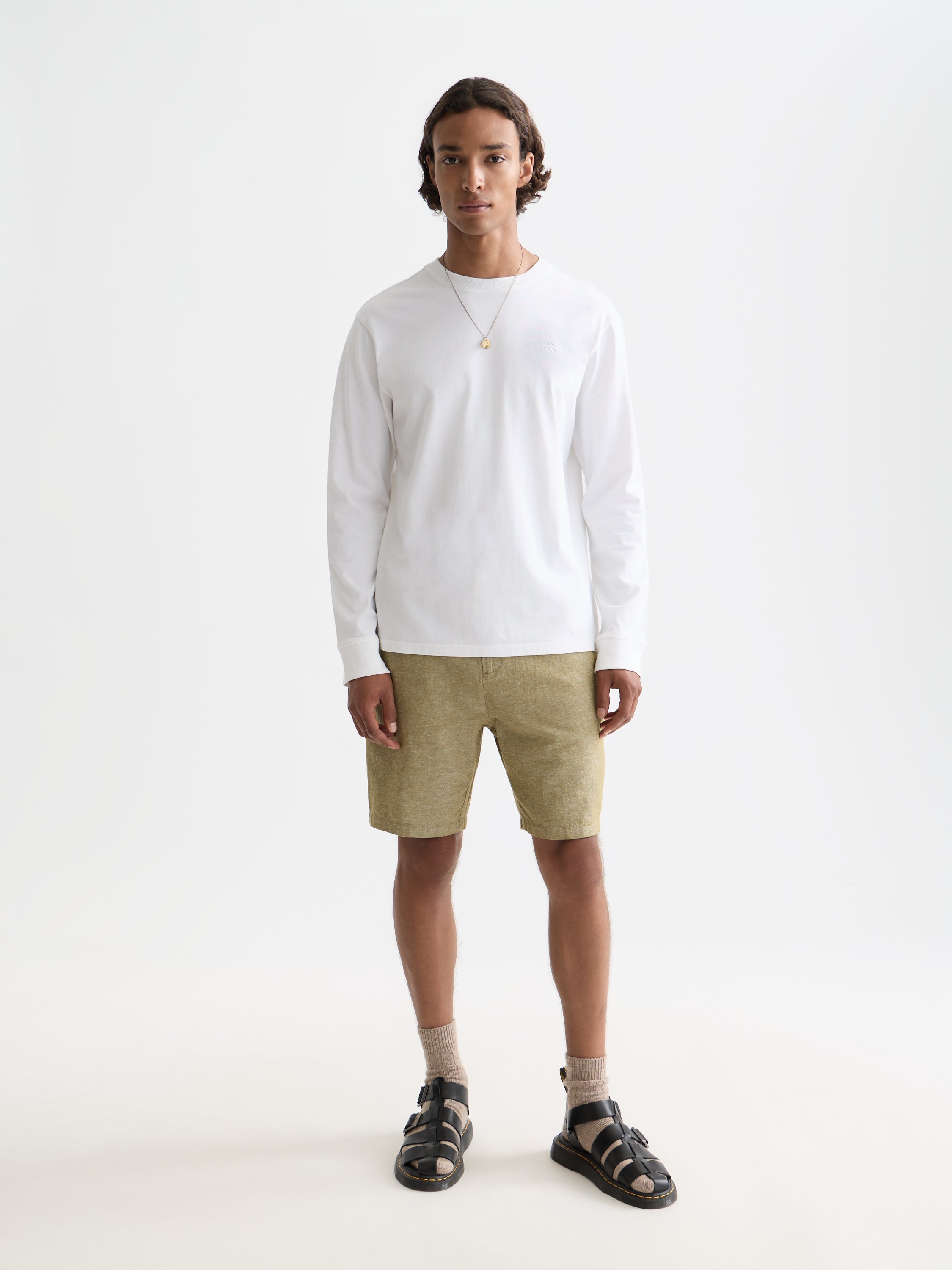 Chest Logo Regularfit Longsleeved T-Shirt - Bright White