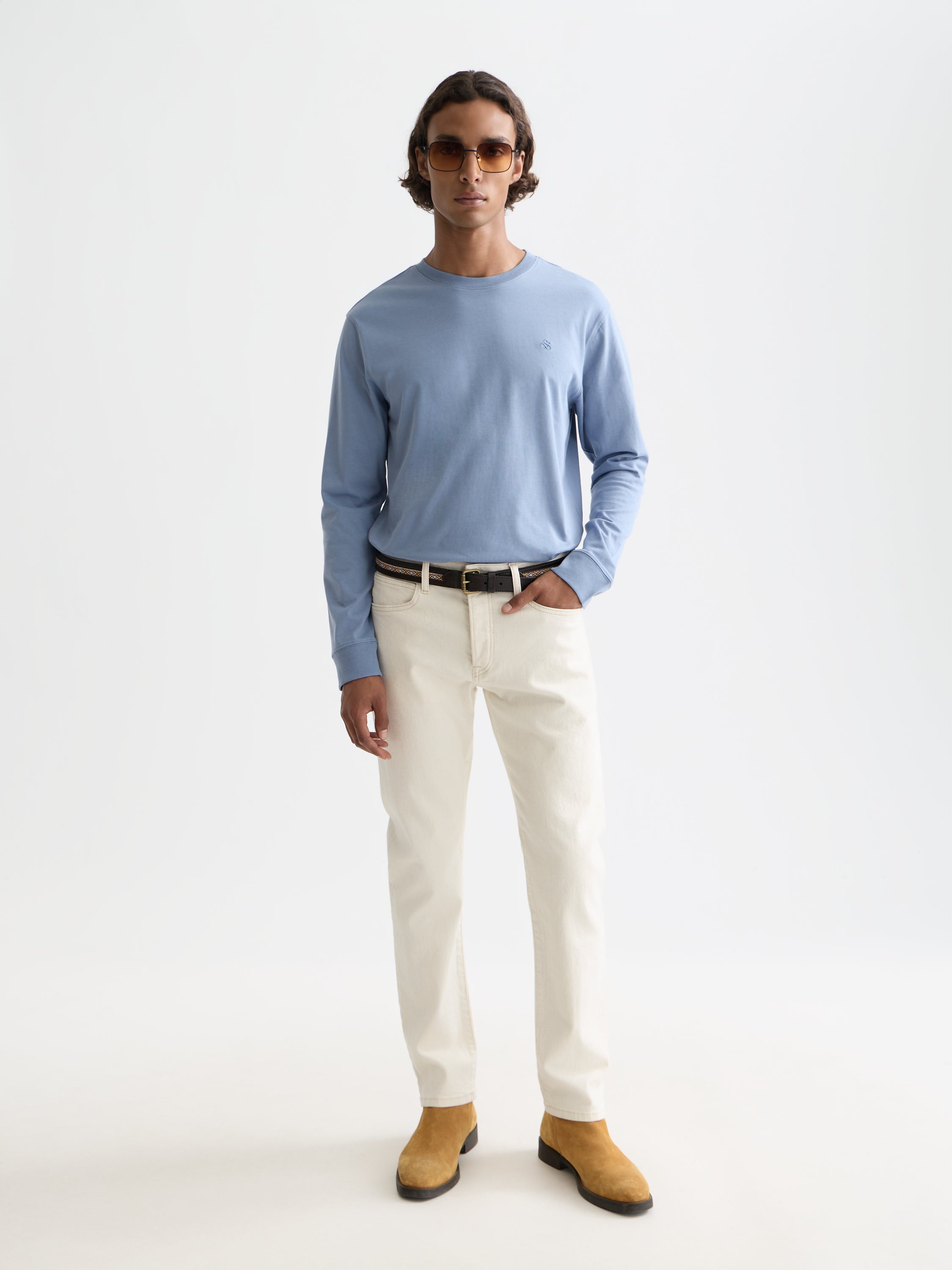 Chest Logo Regularfit Longsleeved T-Shirt - Infinity