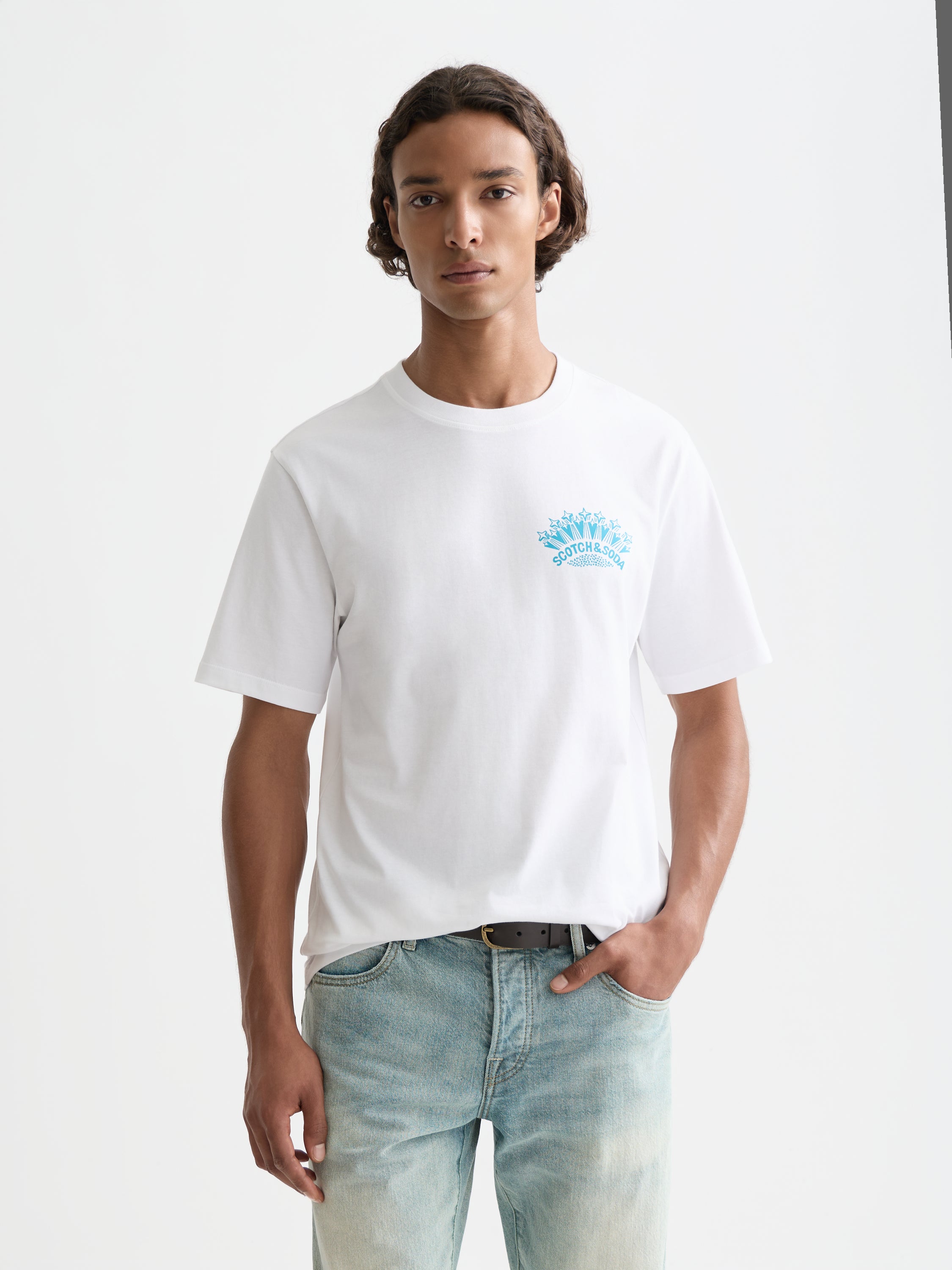 Front And Back Artwork Regular T-Shirt - Bright White