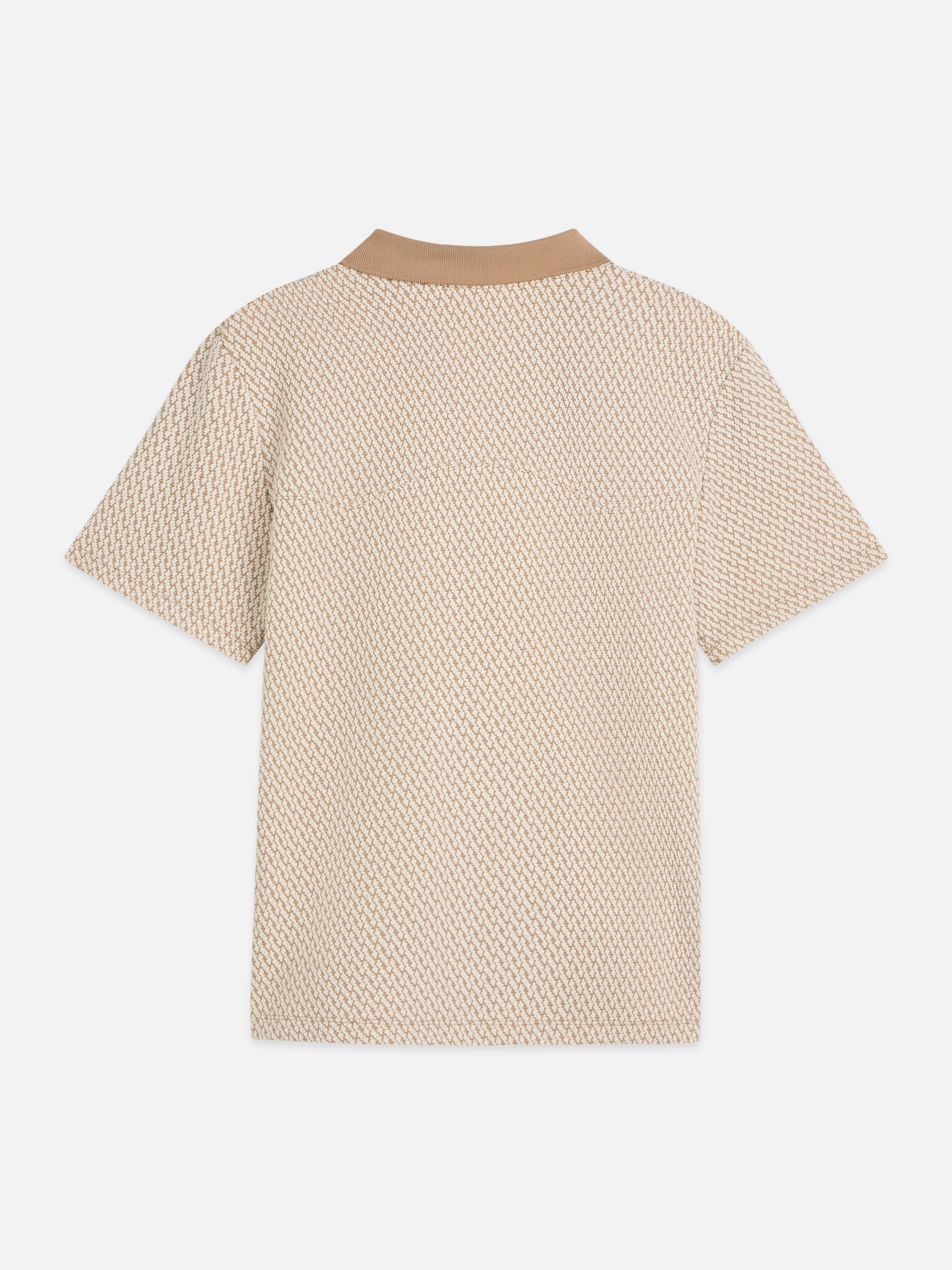Jacquard Relaxed Fit Polo - Amphora