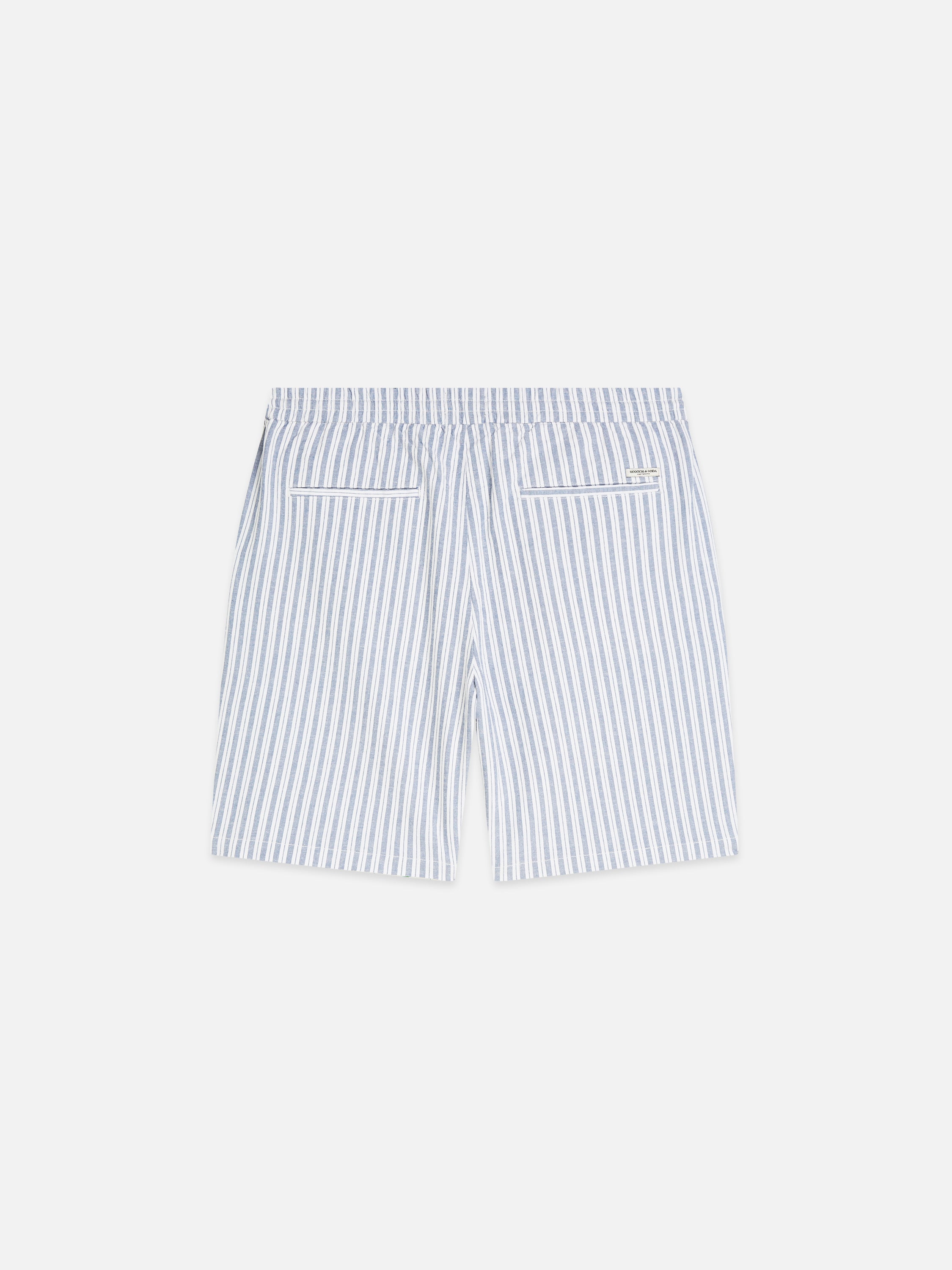 Fave Cottonlinen Yarndyed Regular Fit Bermuda Shorts - Infinity Stripe