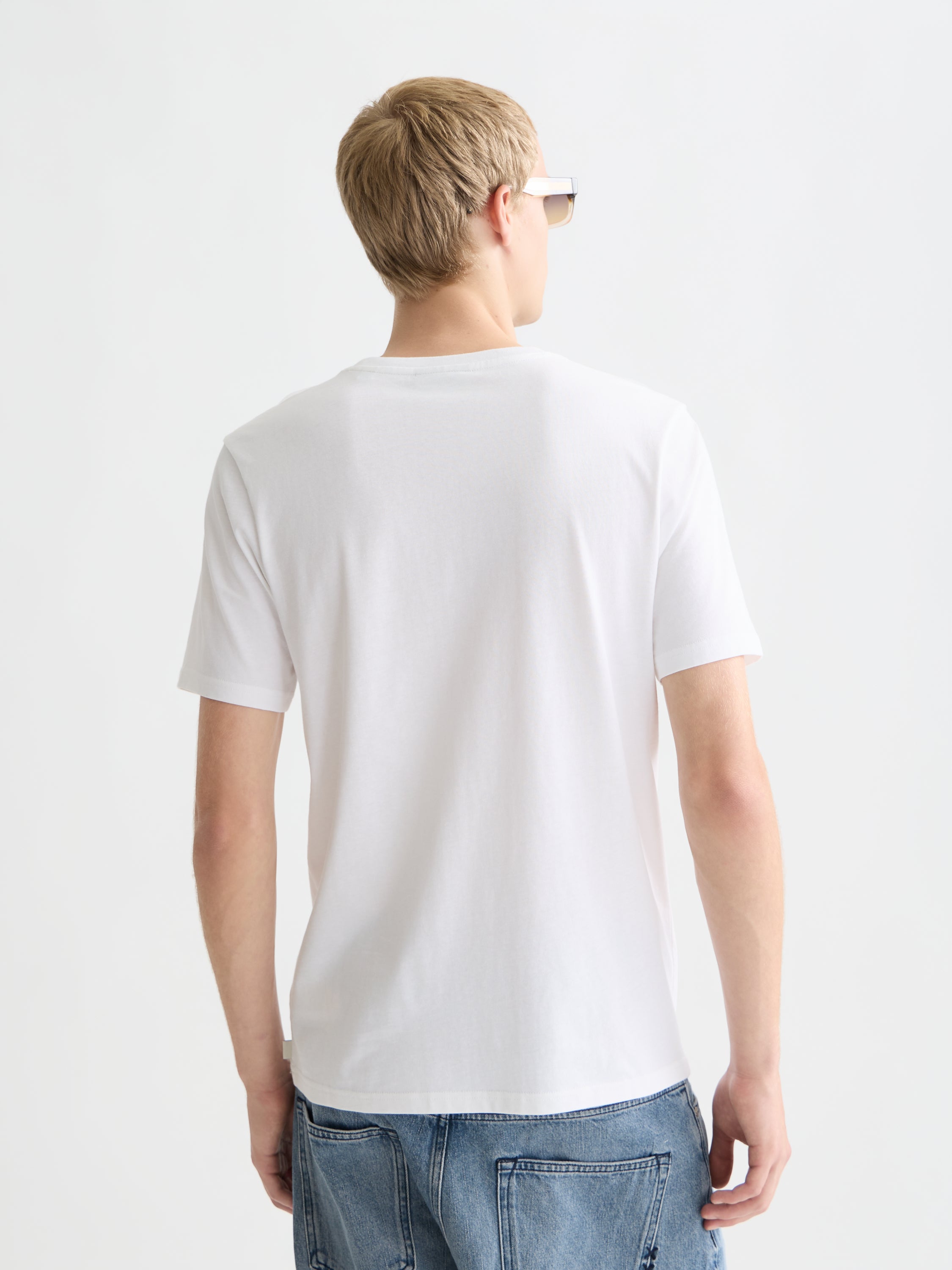 Left Chest Artwork Regular Fit T-Shirt - Bright White