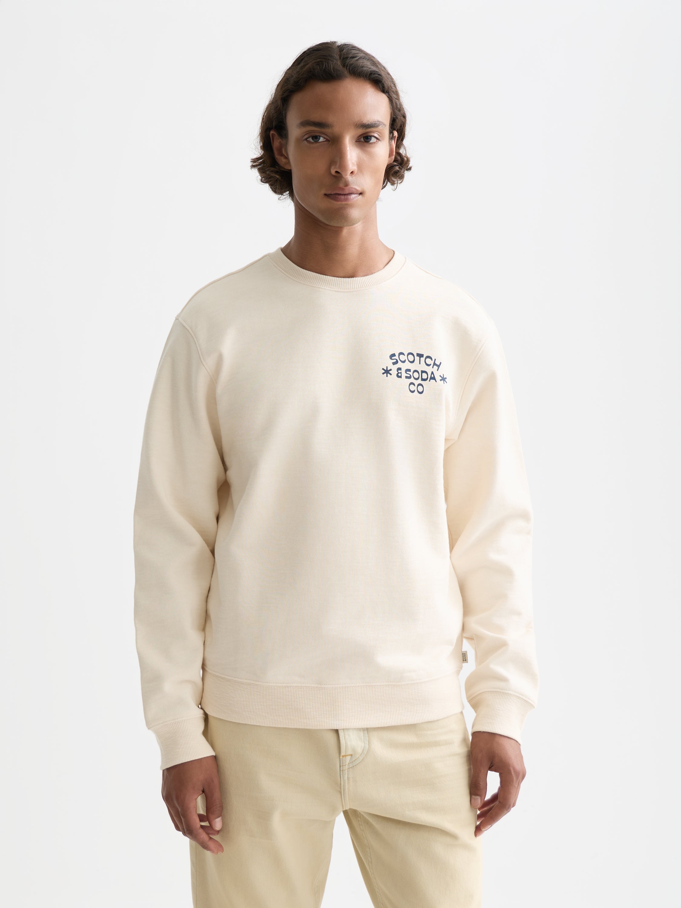 Chest Logo Regularfit Sweatshirt - Eggnog