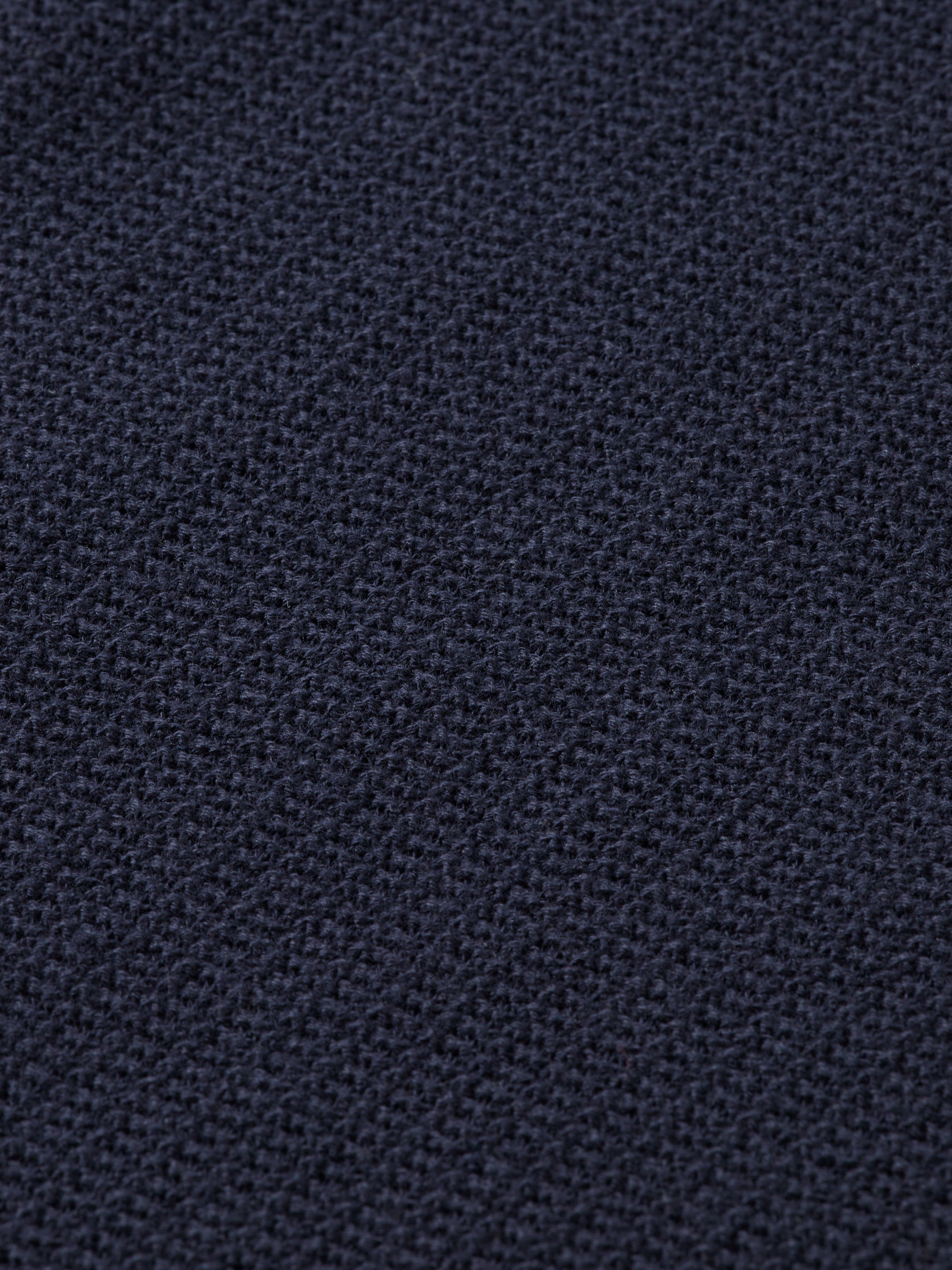 Polo structuré en maille, coupe classique - Bleu marine