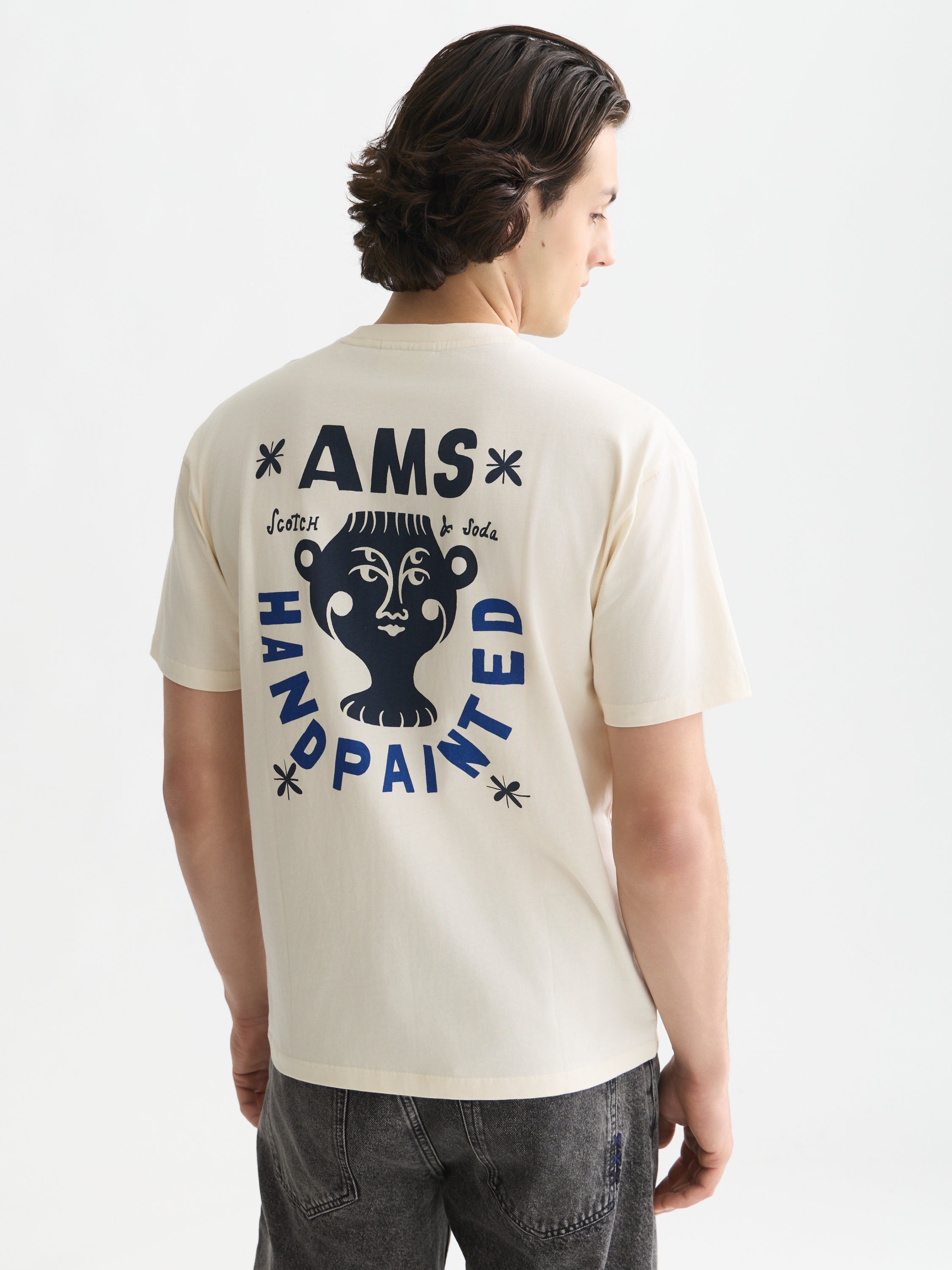 Front And Back Artwork Relaxed Fit T-Shirt - White
