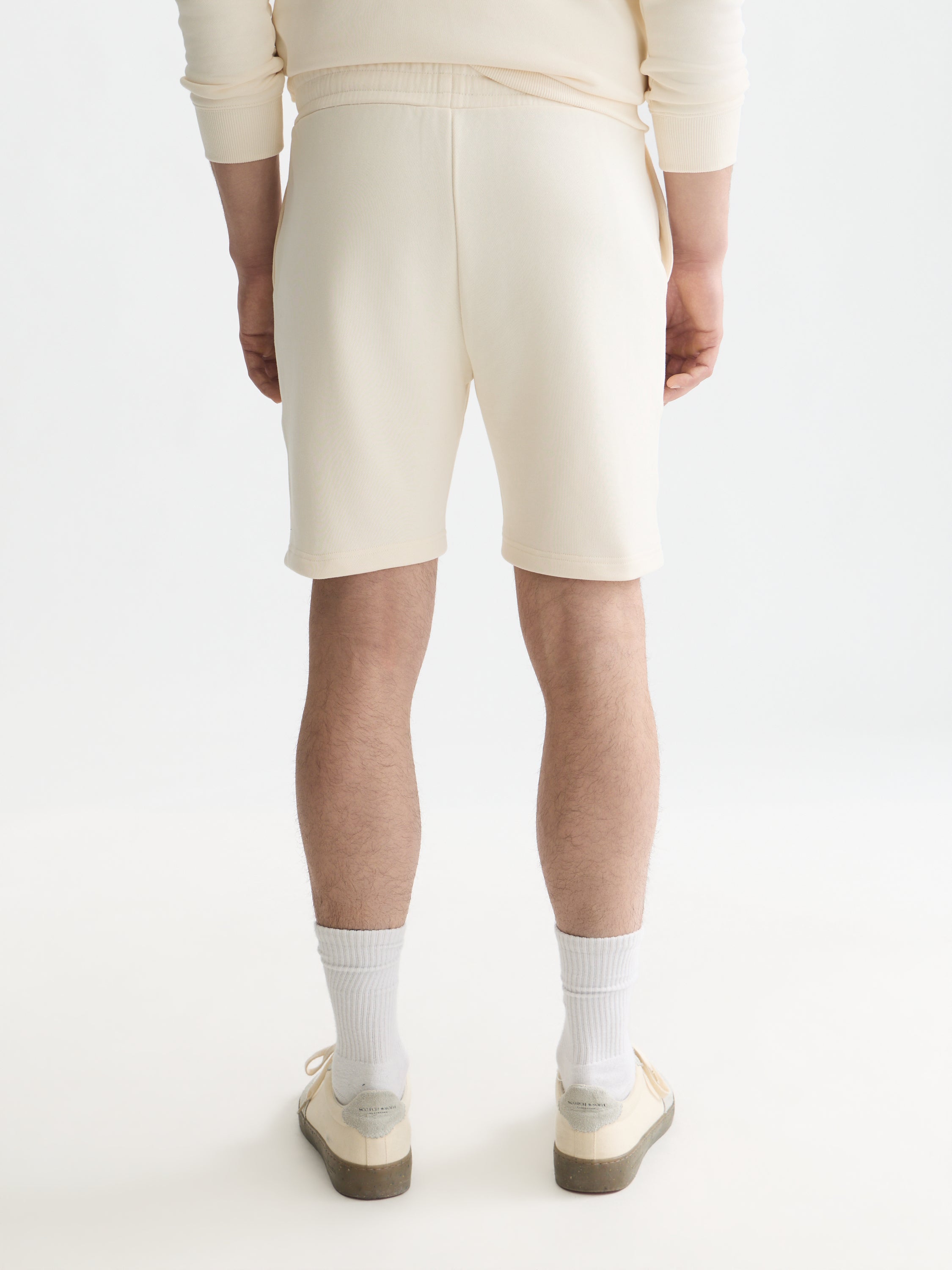 Logo Badge Regular Fit Sweatshorts - Eggnog