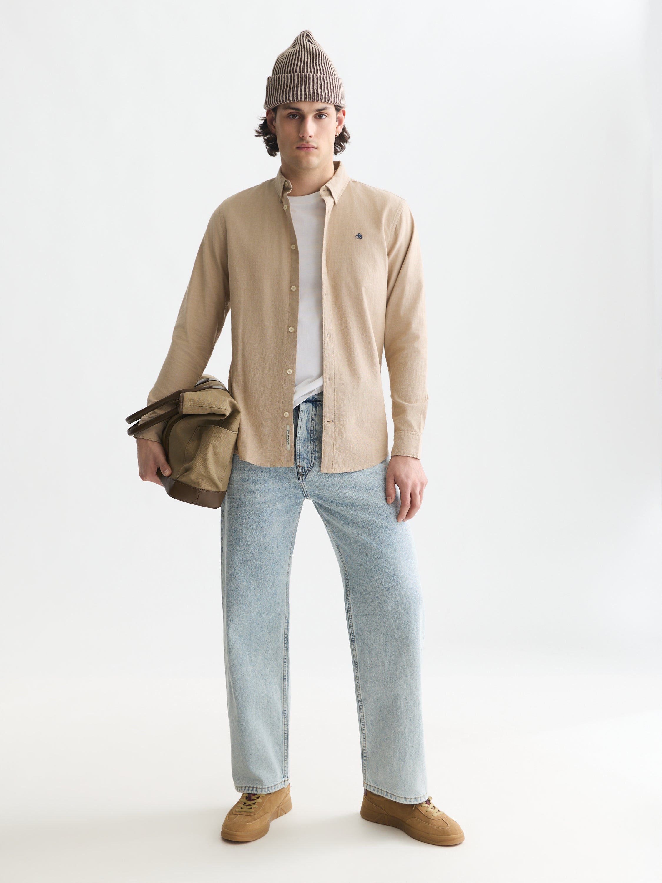 Seasonal Core Oxford Solid Regular Fit Shirt - Dijon