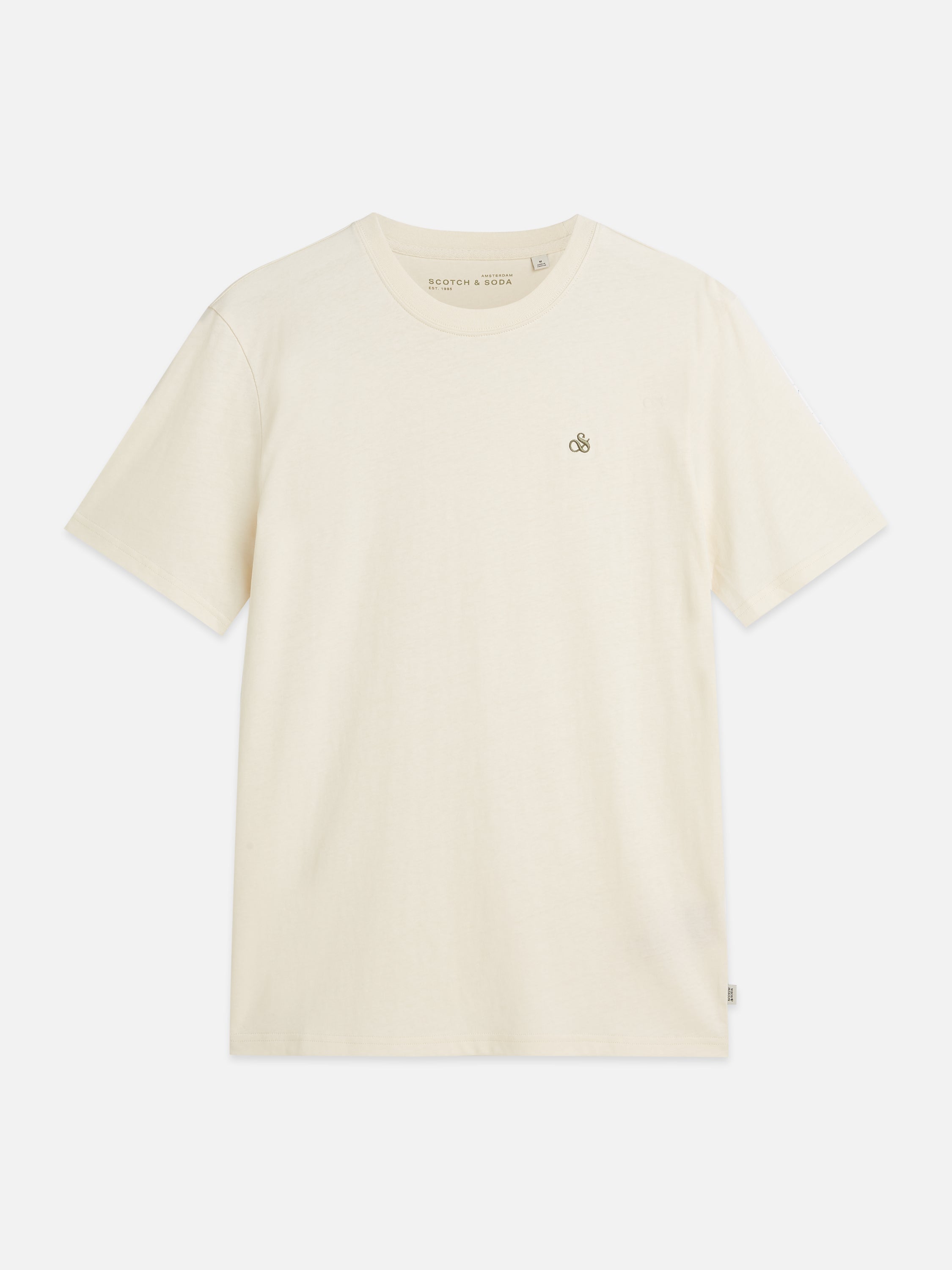 Seasonal Core Chest Logo Regular Fit T-Shirt - Eggnog