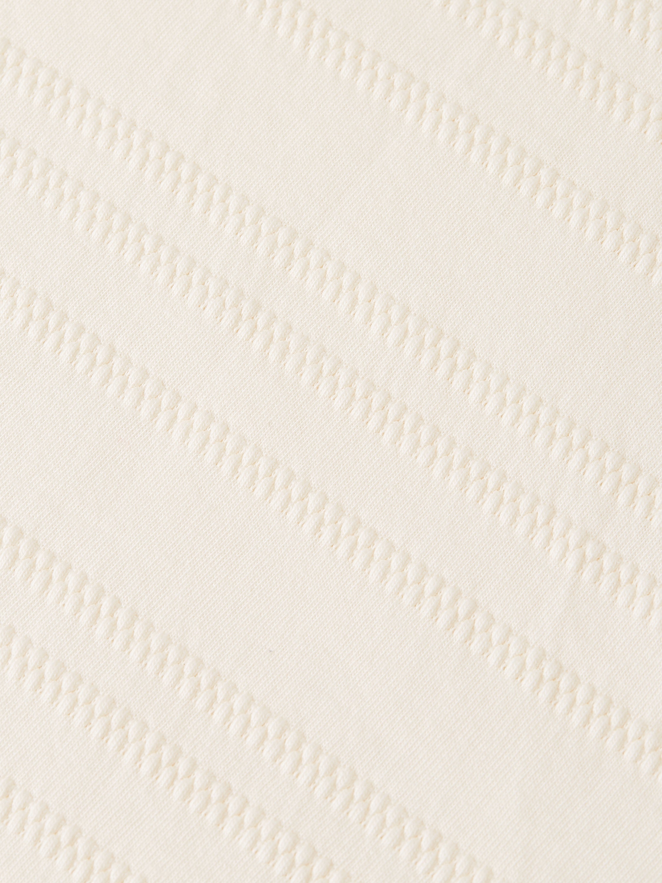 Textured Jacquard Relaxed Fit T-Shirt - Eggnog