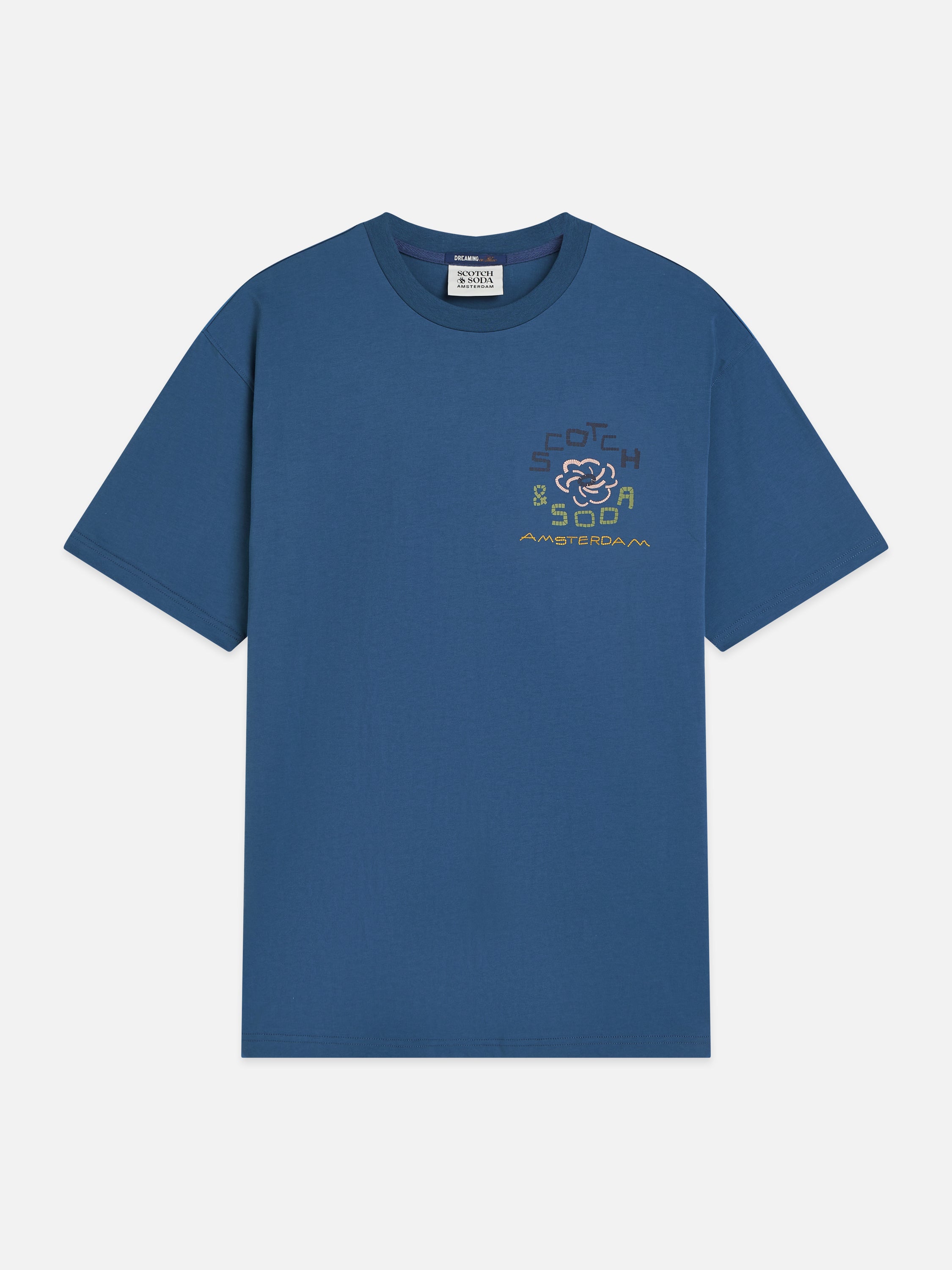 Front And Back Artwork Relaxed Fit T-Shirt - Ensign Blue