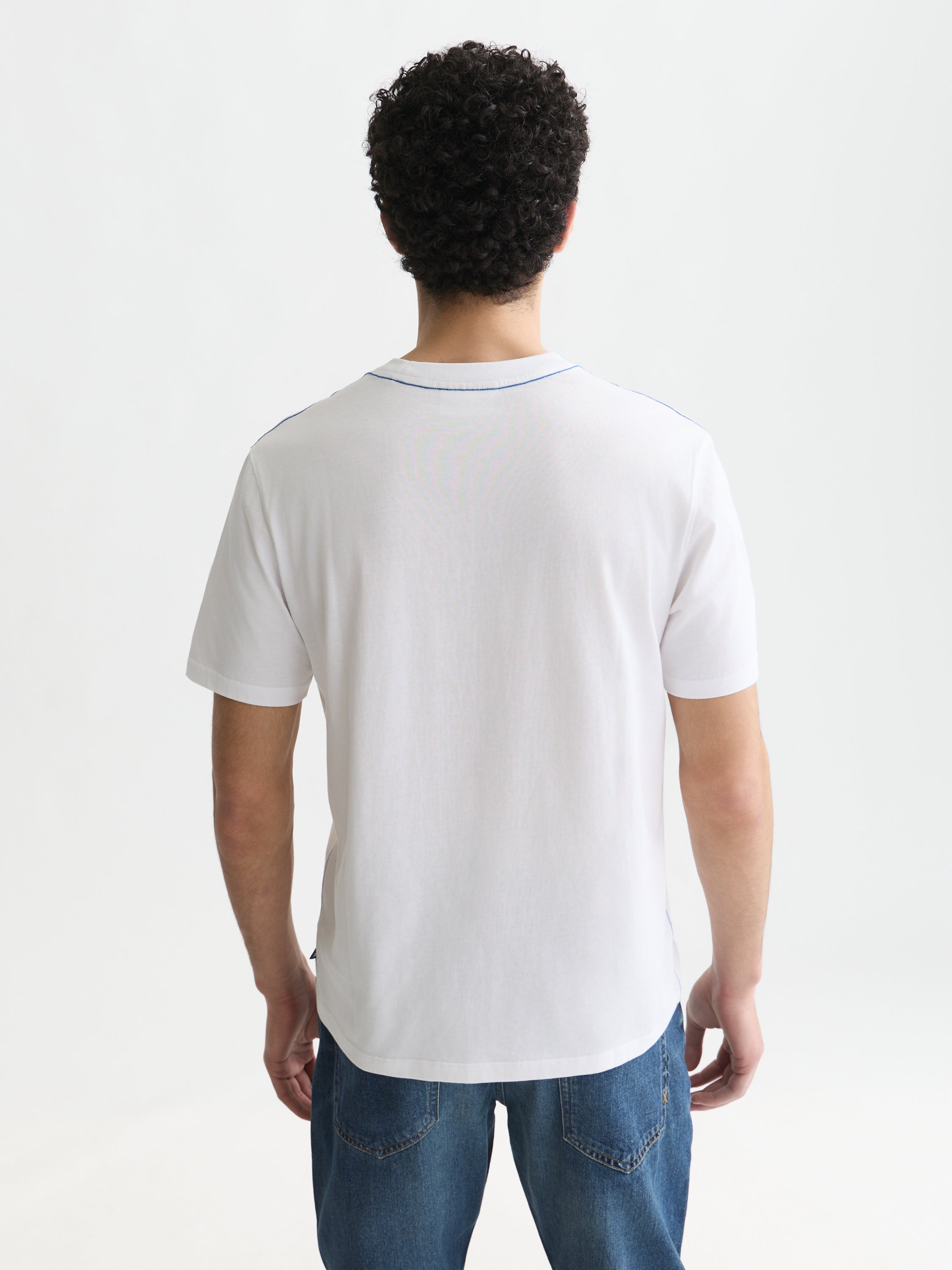 Embroidered Front Artwork Relaxed Fit T-Shirt - Meteorite
