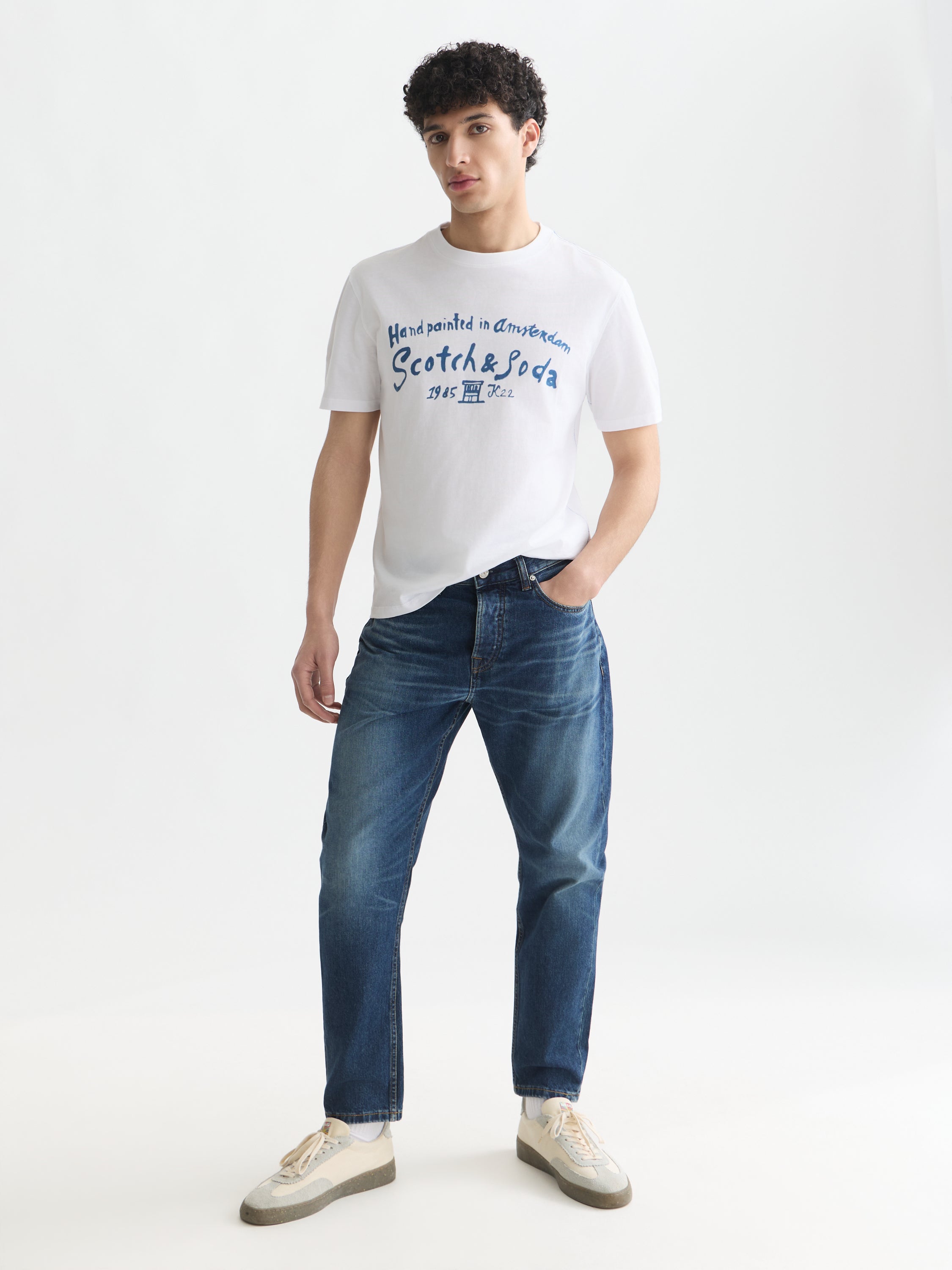 Front Artwork Regular Fit T-Shirt - Bright White