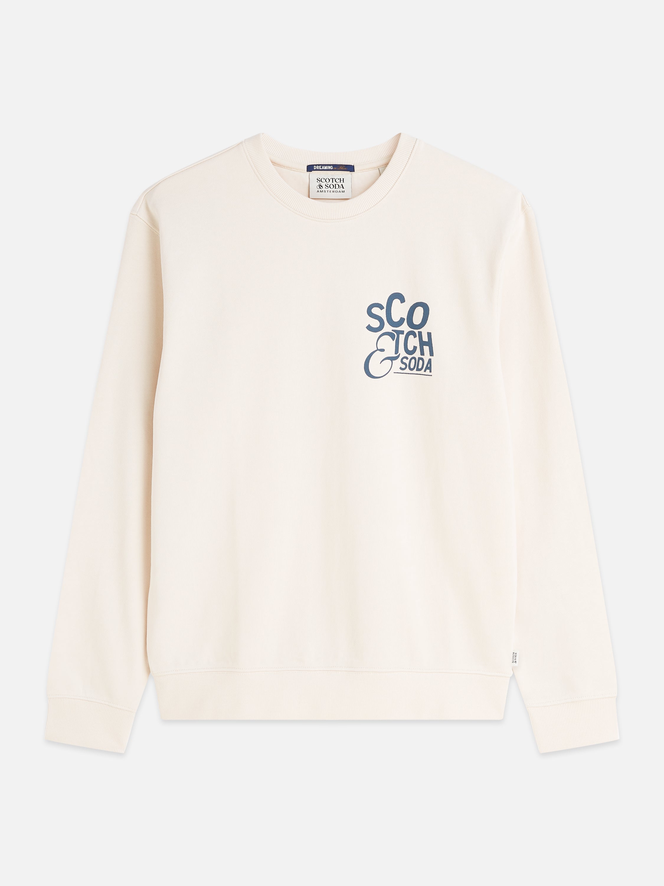 Left Chest Artwork Regular Fit Sweatshirt - Eggnog