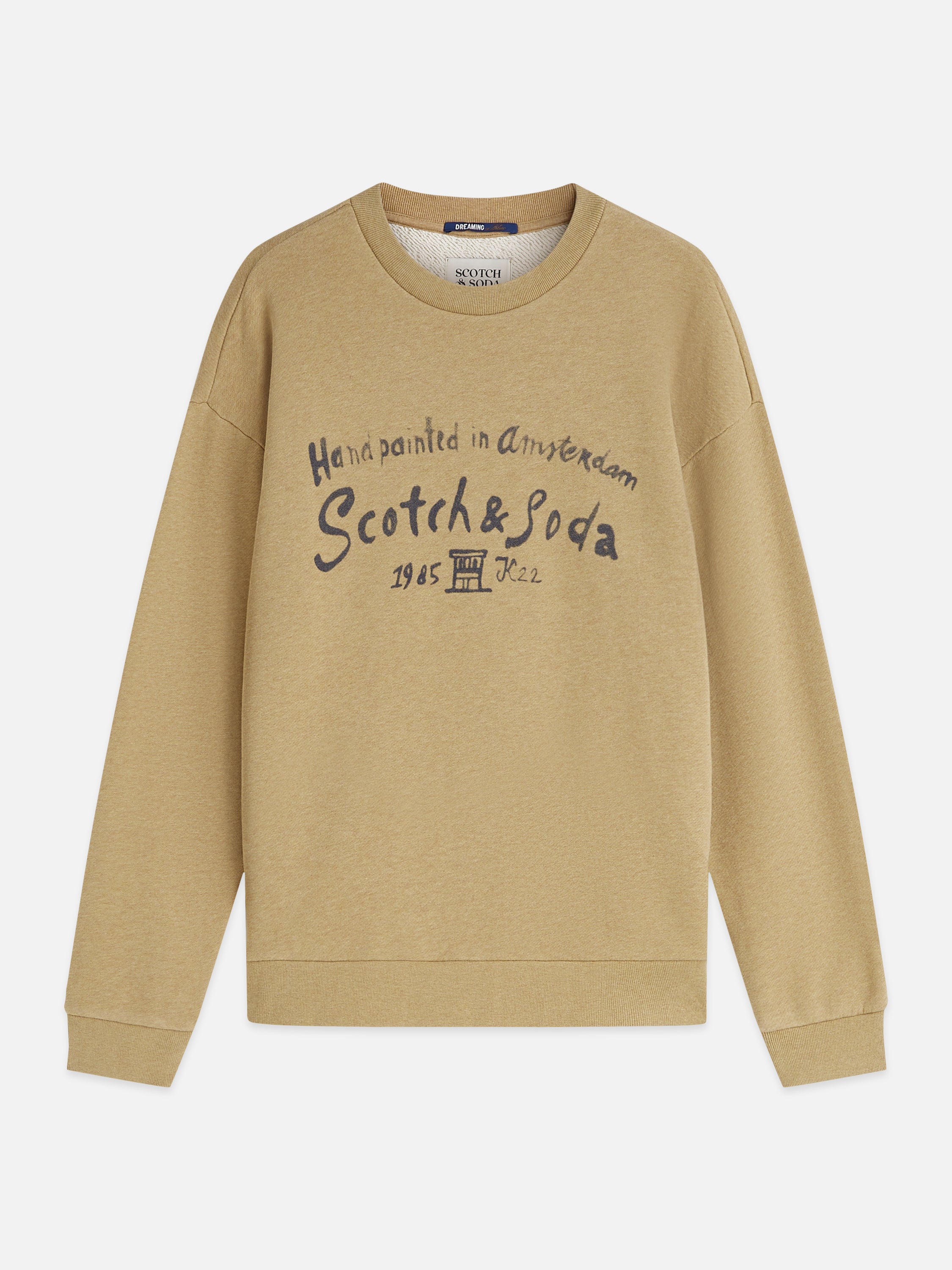 Front Chest Artwork Relaxed Fit Sweatshirt - Dijon Melange