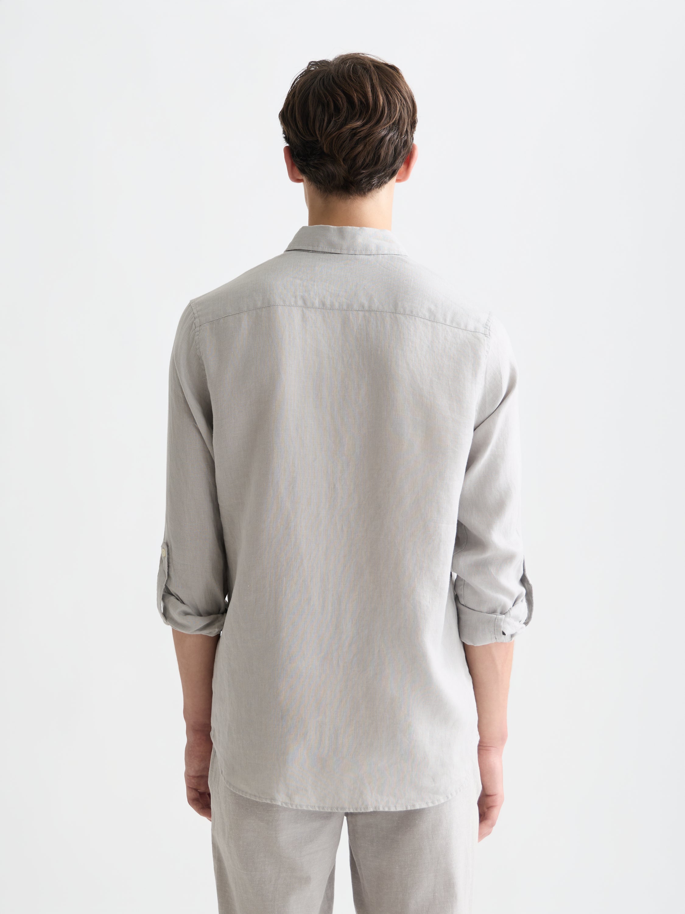 Chemise en lin coupe classique Seasonal Core - Drizzle