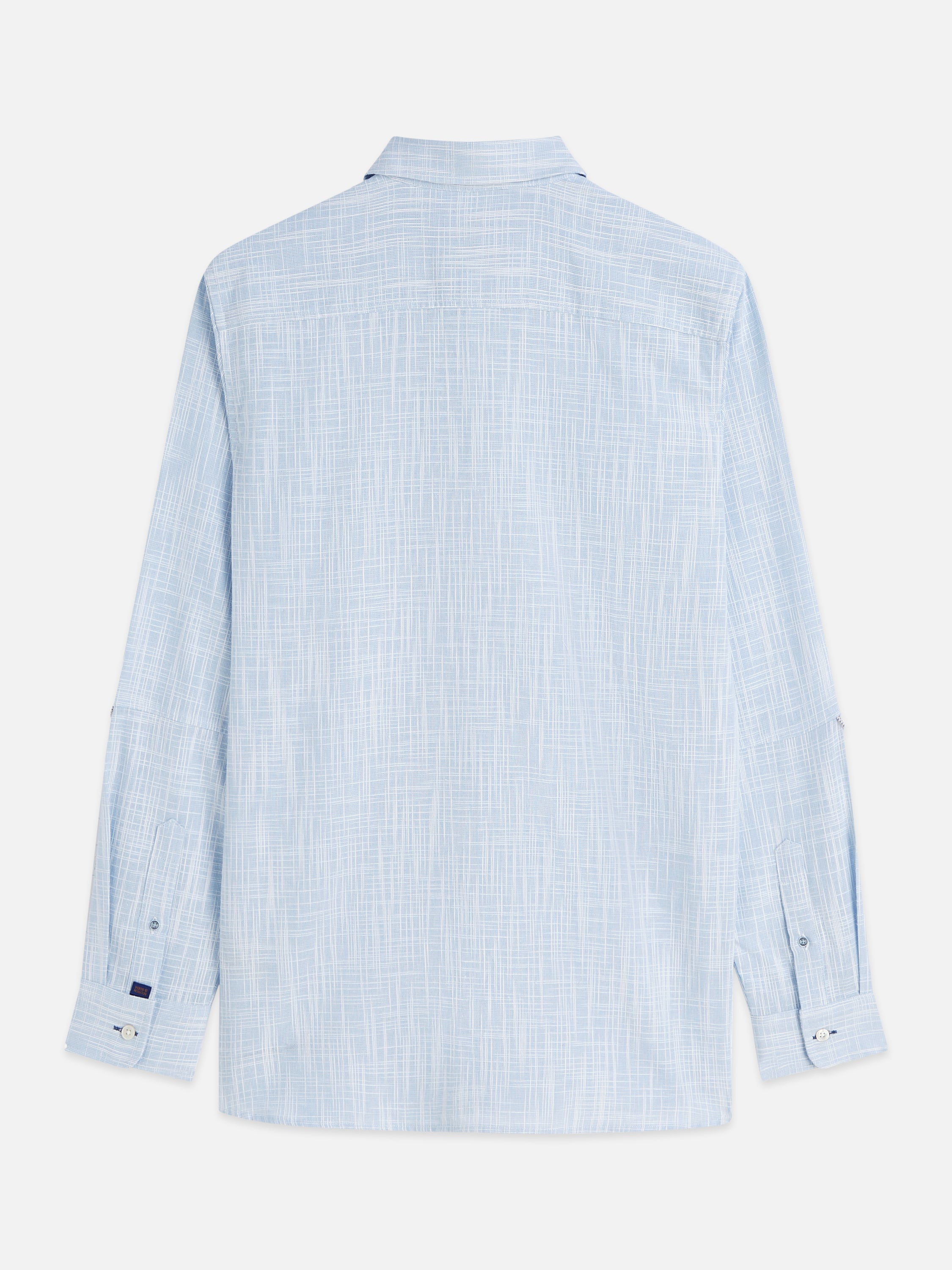Structured Linen Blend Regular Fit Shirt - Windsurfer