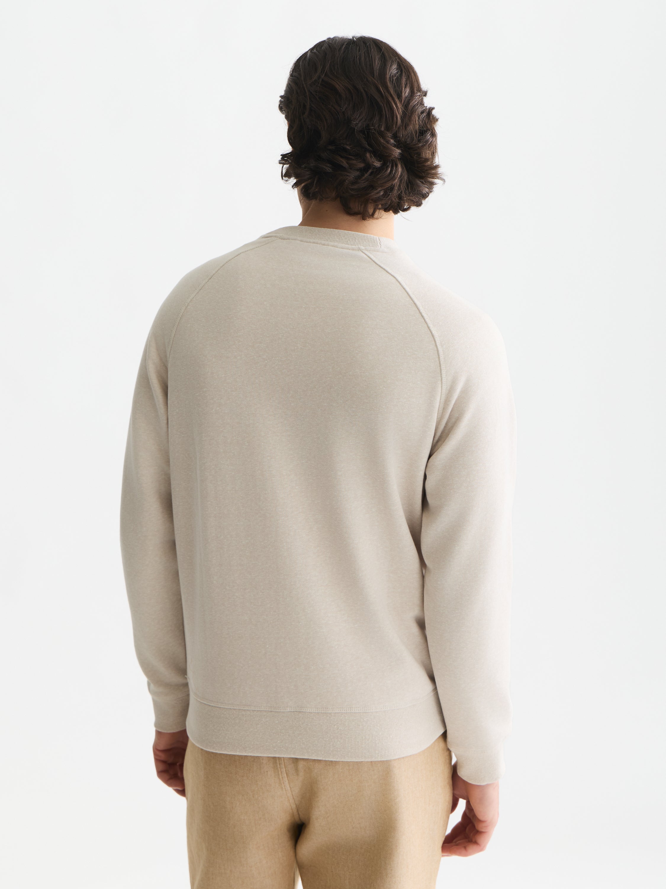 Melange Regular Fit Sweatshirt - Offwhite Melange