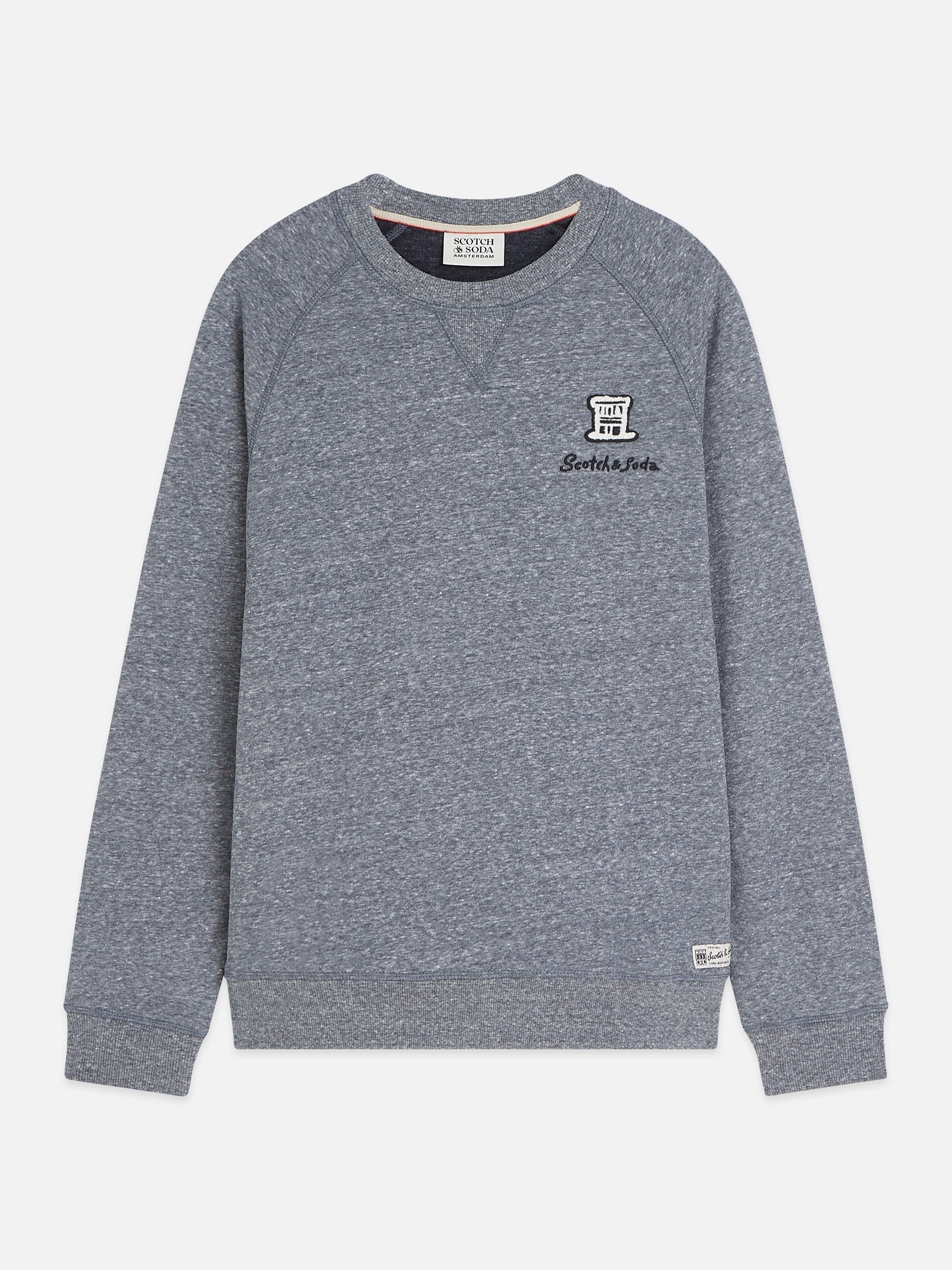 Melange Regular Fit Sweatshirt - Sky Captain Melange