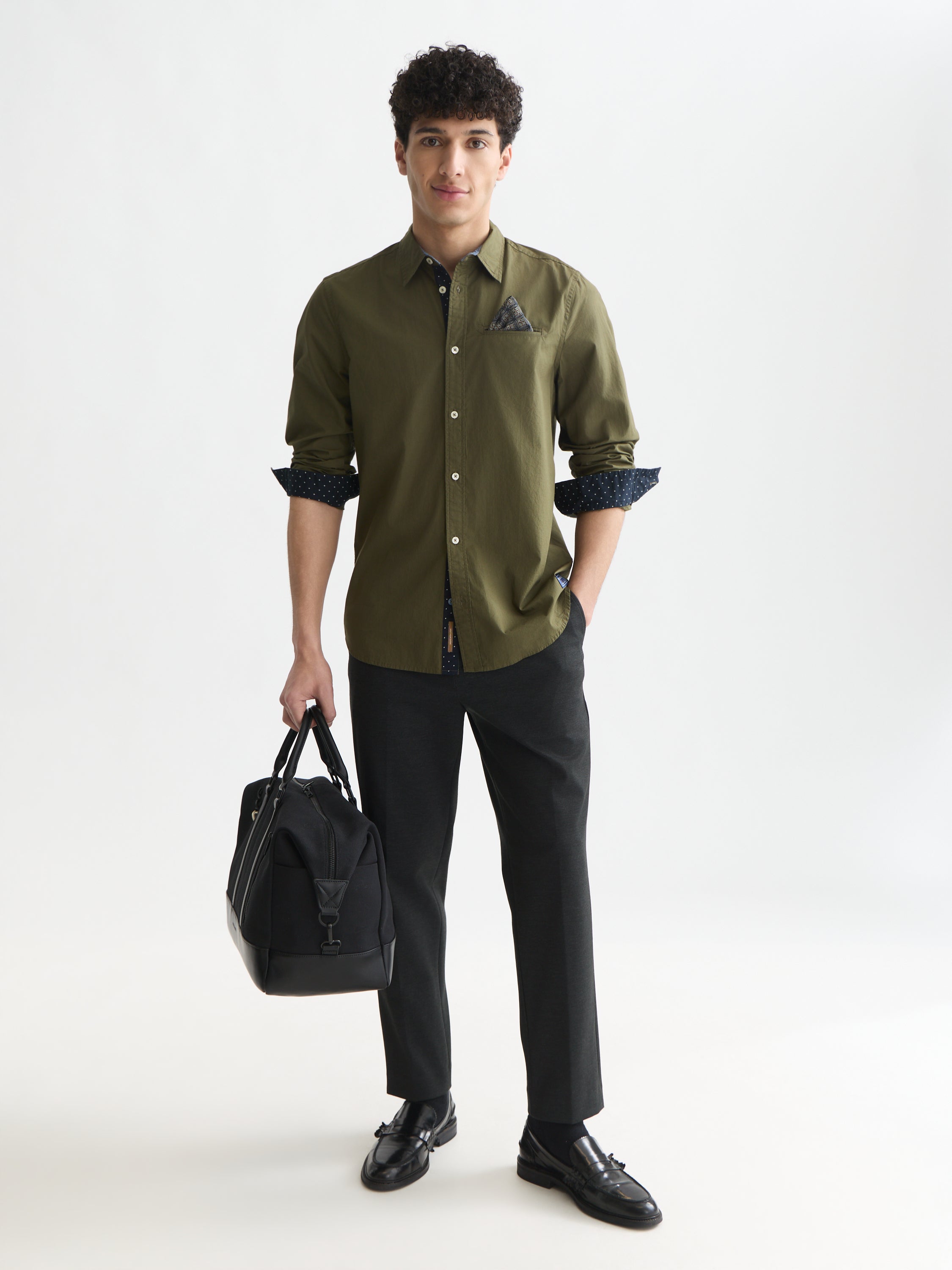 Finch Tailored Yarn-Dyed Technical Jersey Jogger - Forest Night