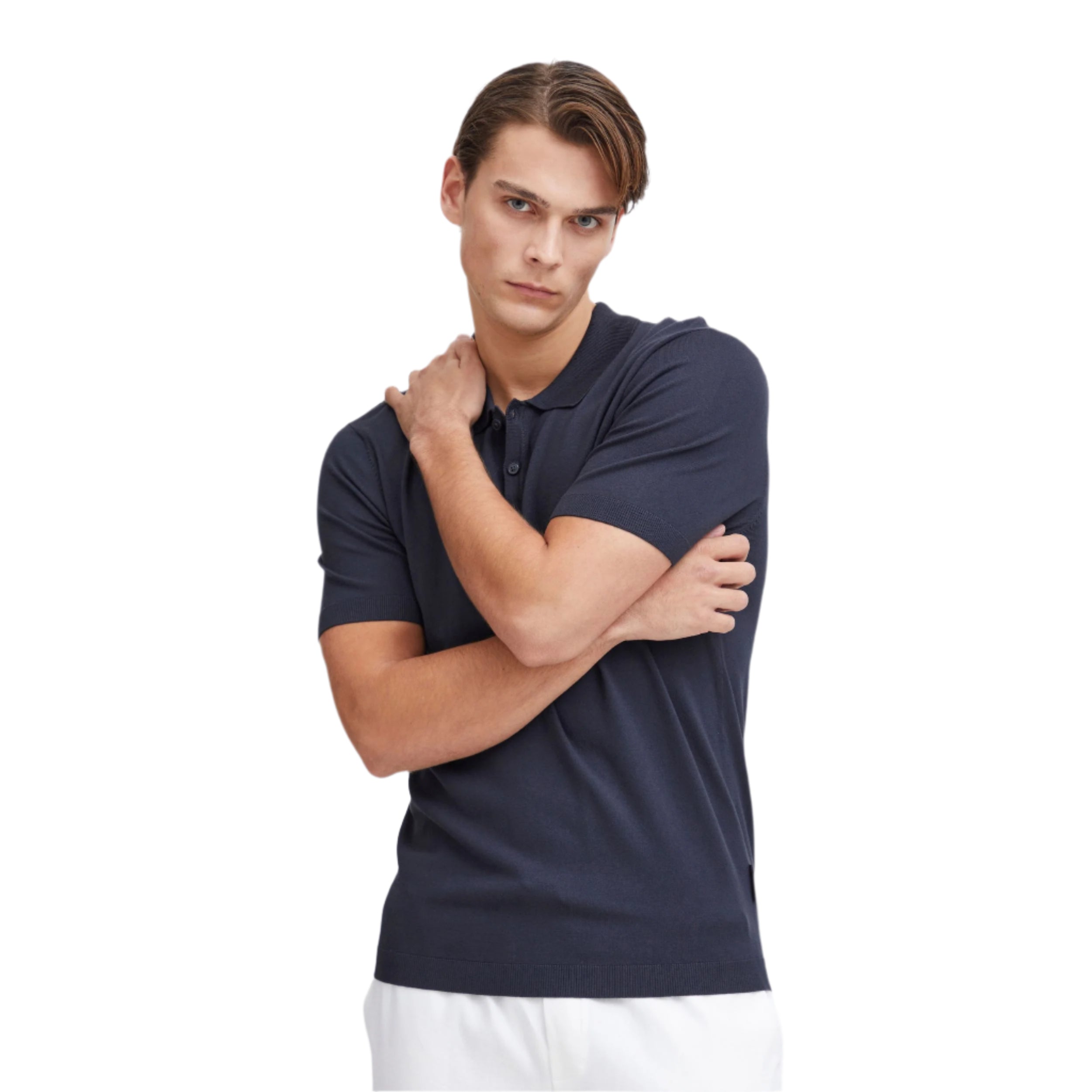 Dark Navy Cfkarlo Polo Knit