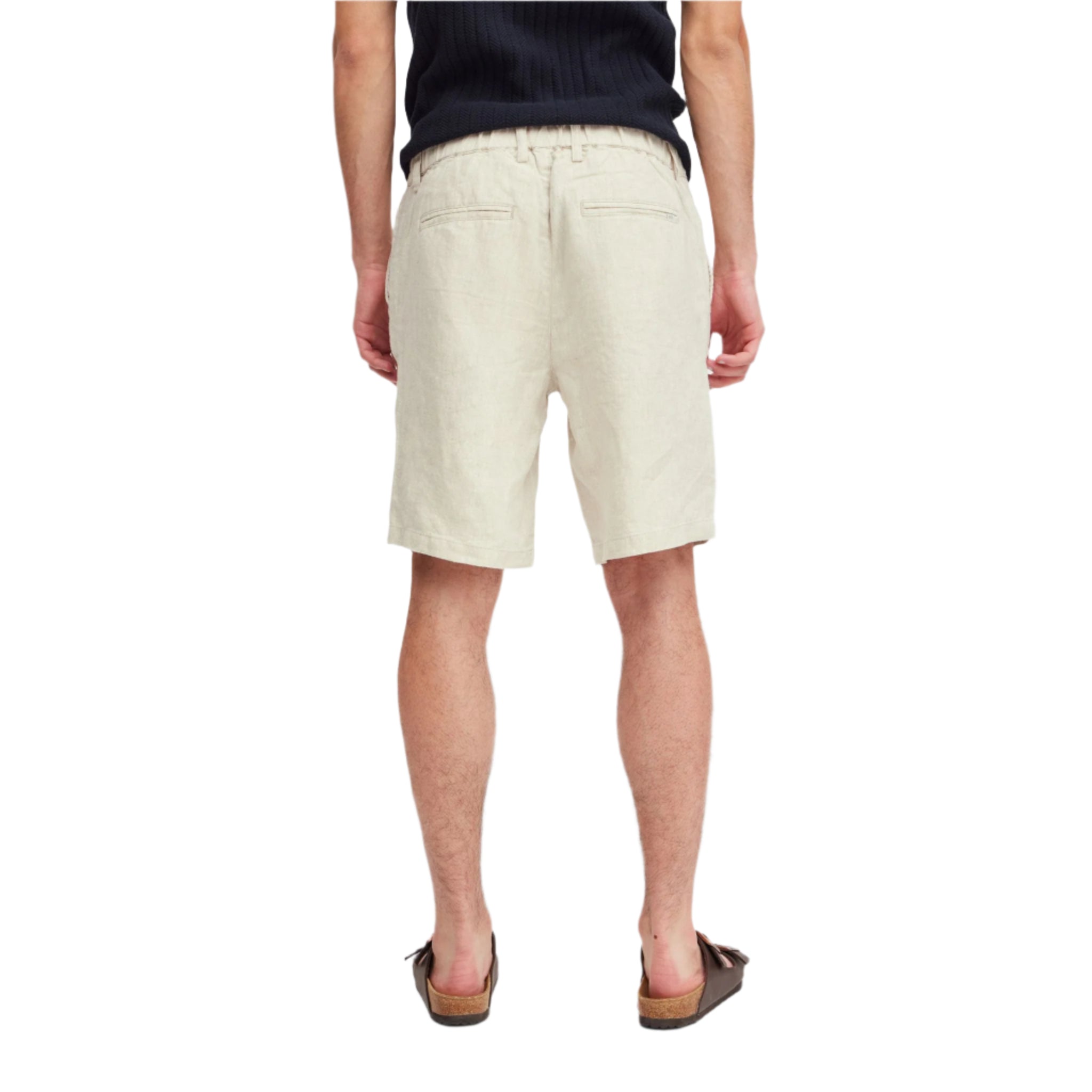 Linen Shorts - Gray