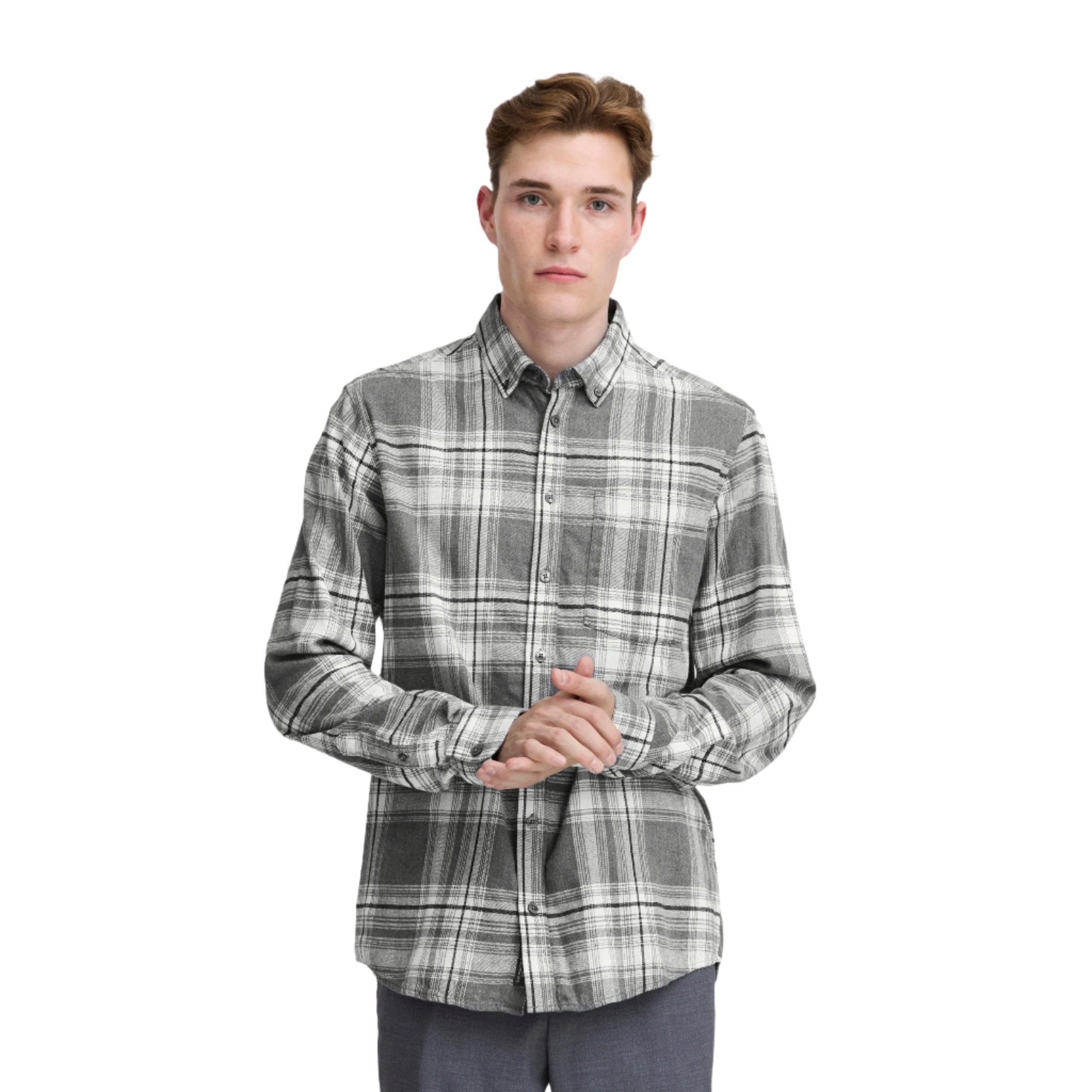 Pewter Mix Cfanton Checked Shirt