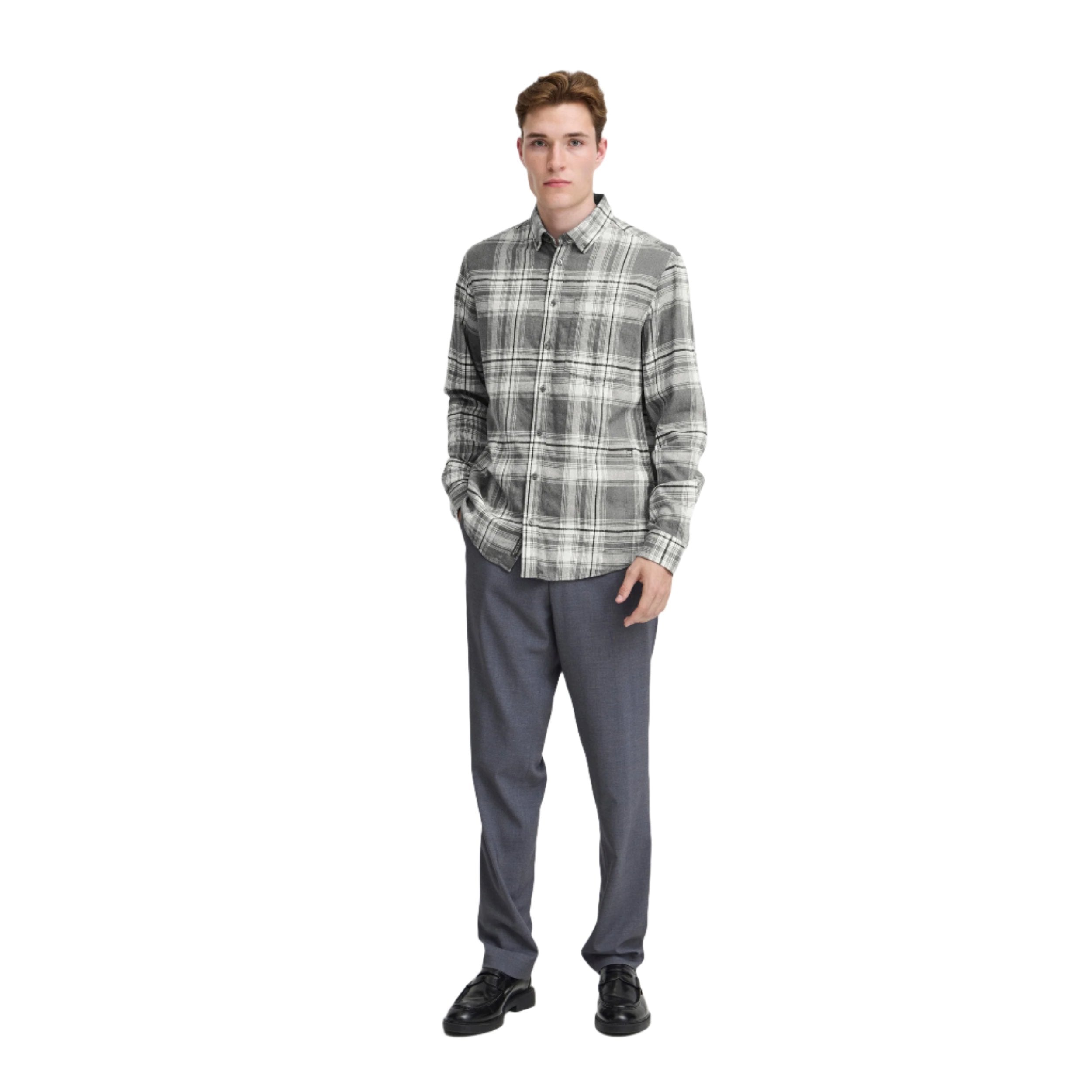 Pewter Mix Cfanton Checked Shirt