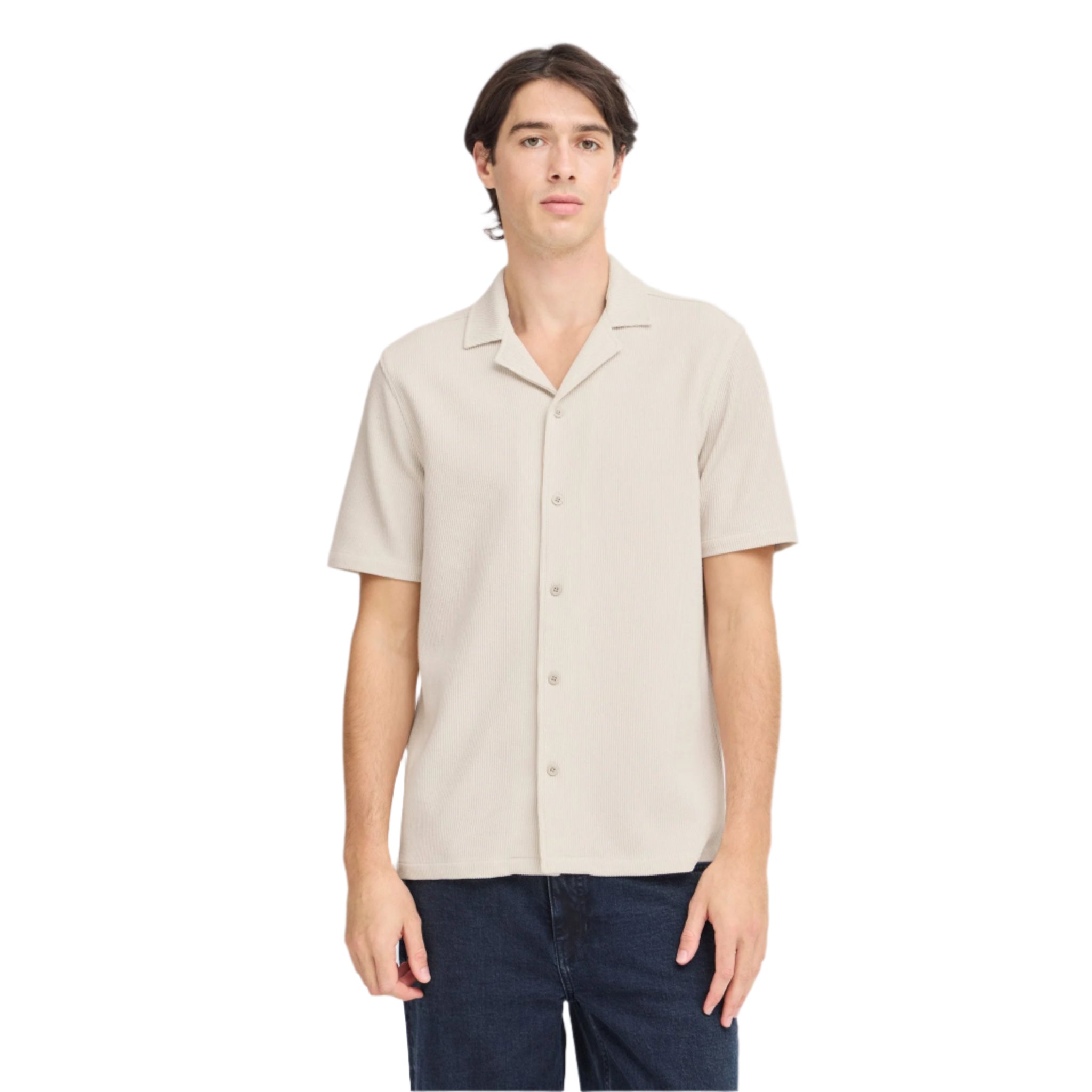 Knitted Shirt - Beige