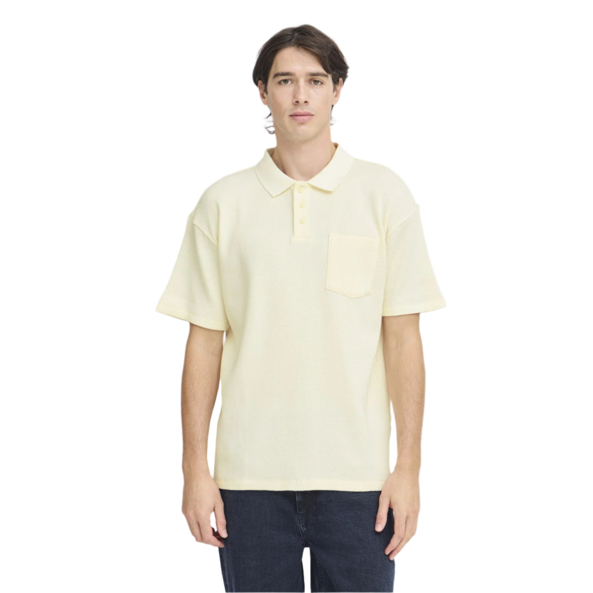 Waffle Polo - White