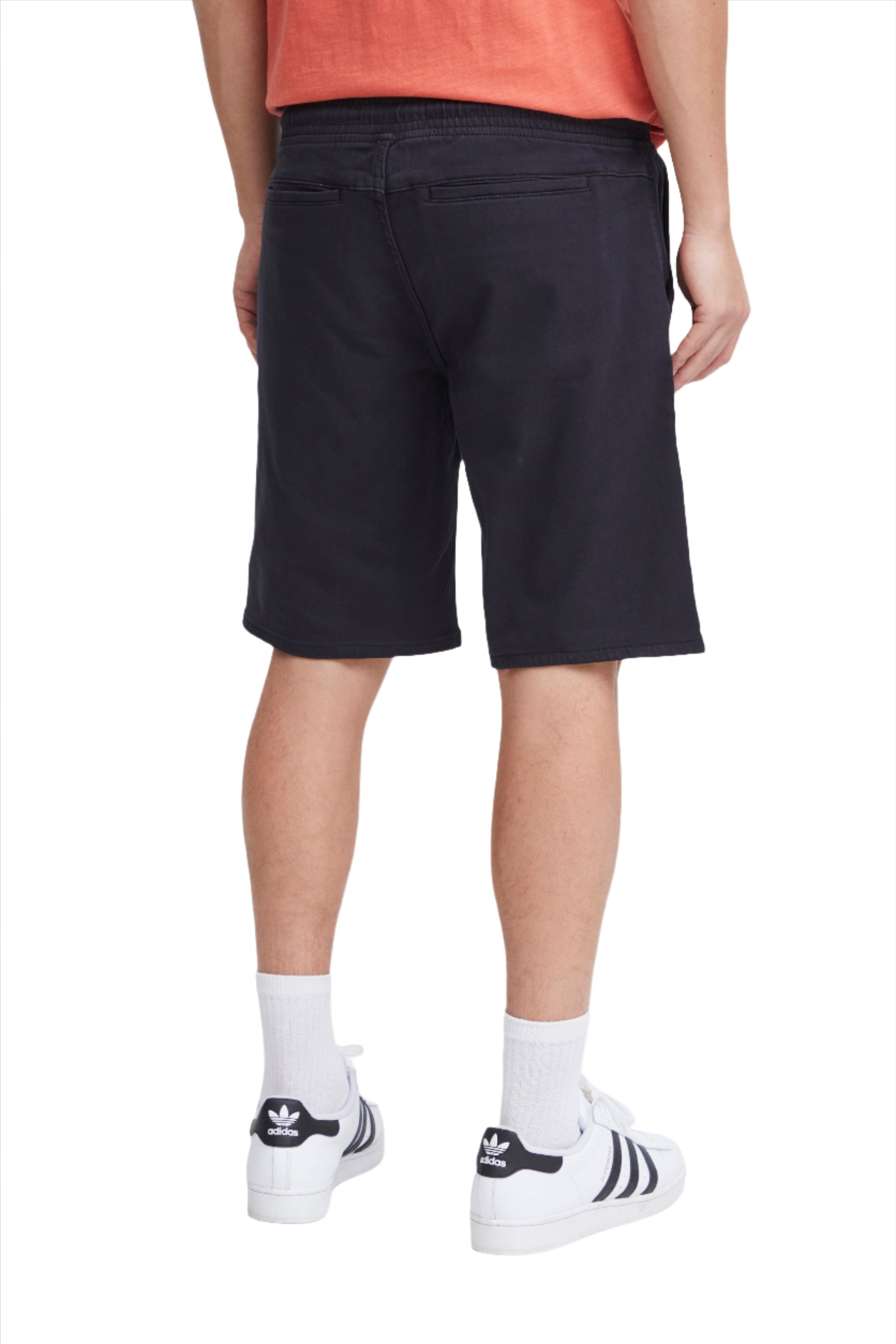 Short de jogging en jean noir