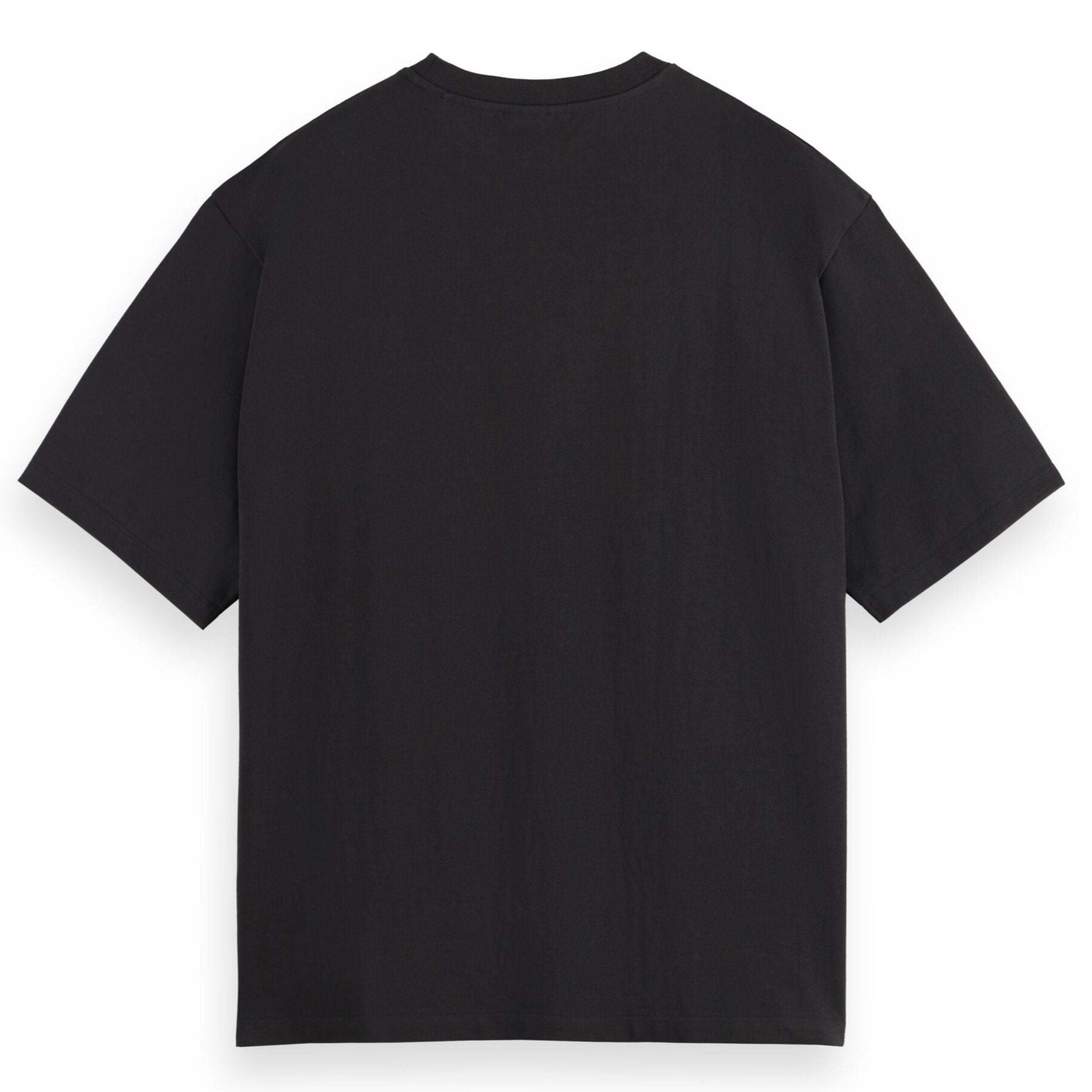 3 Crosses Loose Fit Pocket T-Shirt - Black