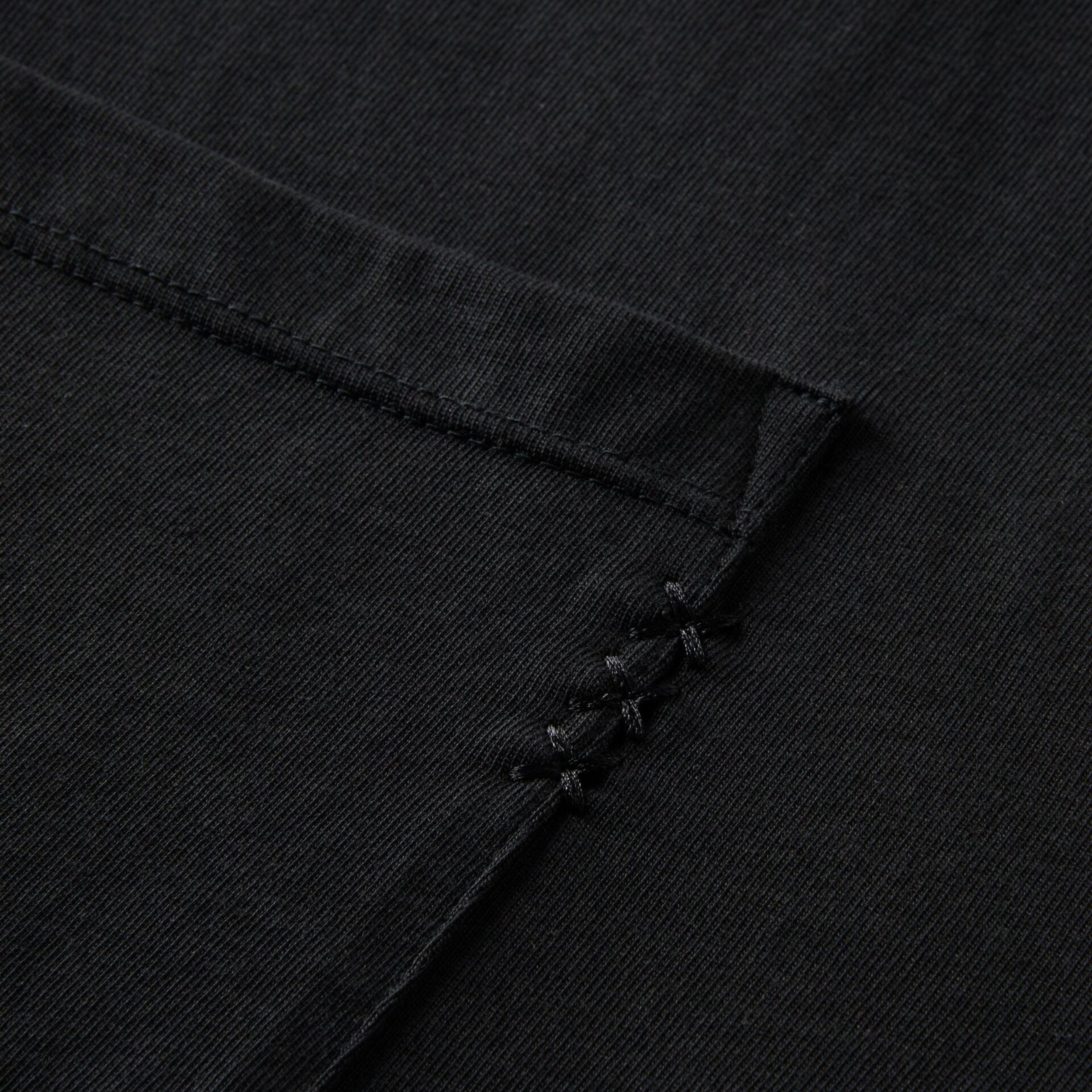 3 Crosses Loose Fit Pocket T-Shirt - Black