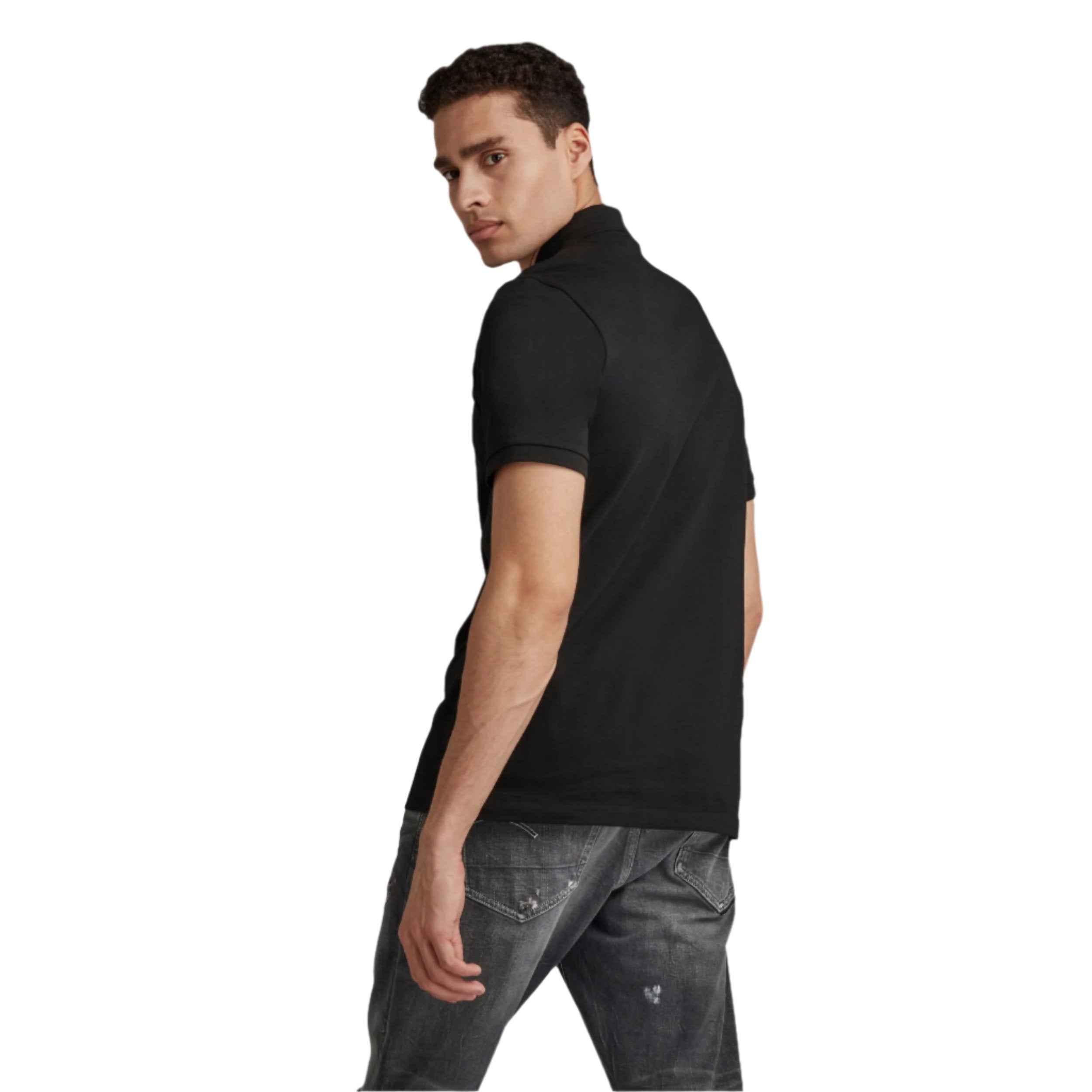 Polo slim Dunda - Noir foncé