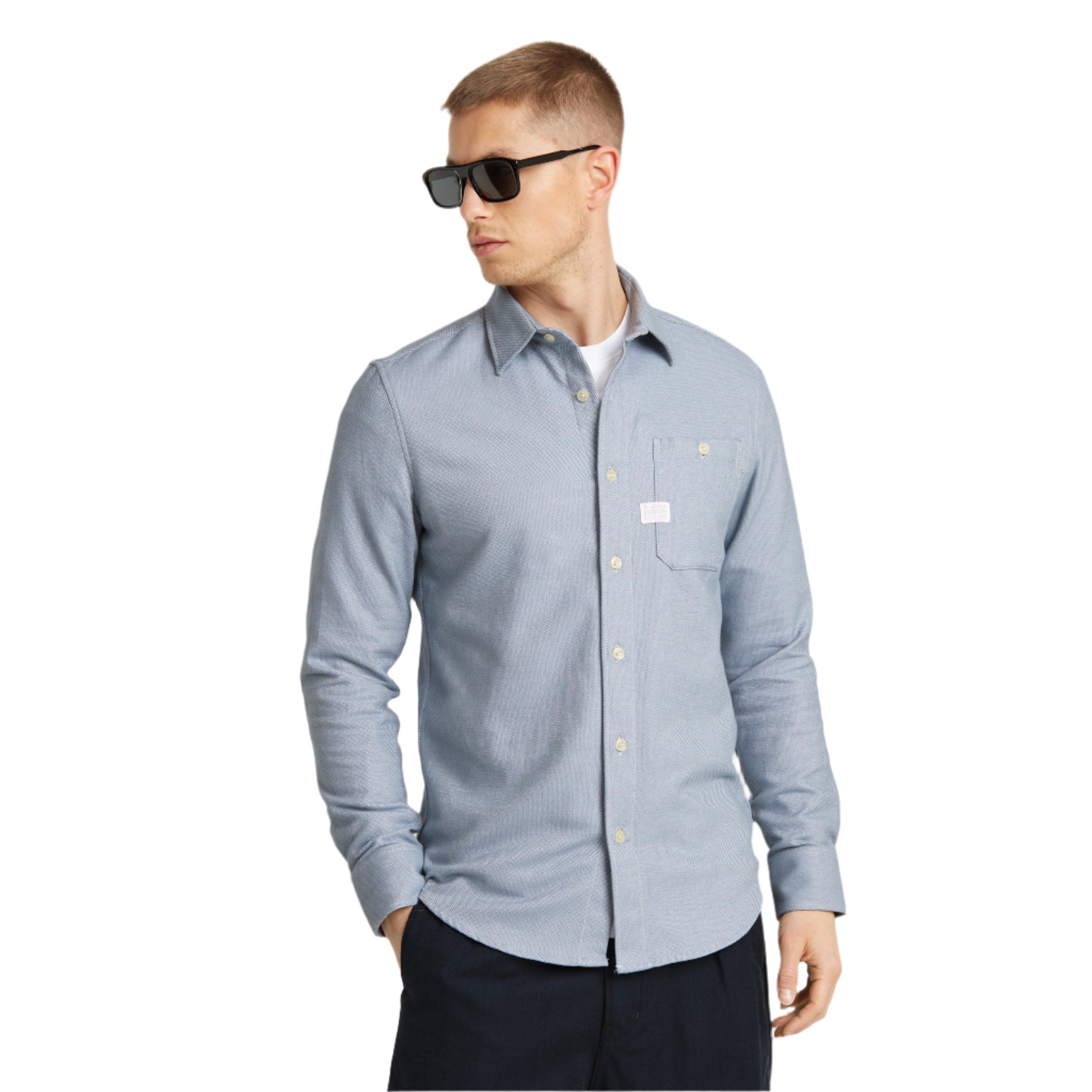 Ash Blue Bristum 2.0 Slim Shirt