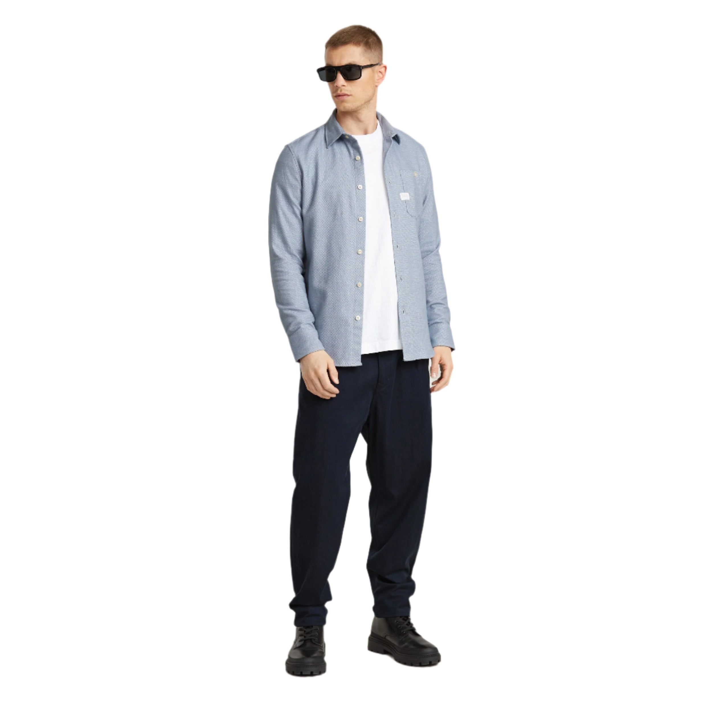 Ash Blue Bristum 2.0 Slim Shirt
