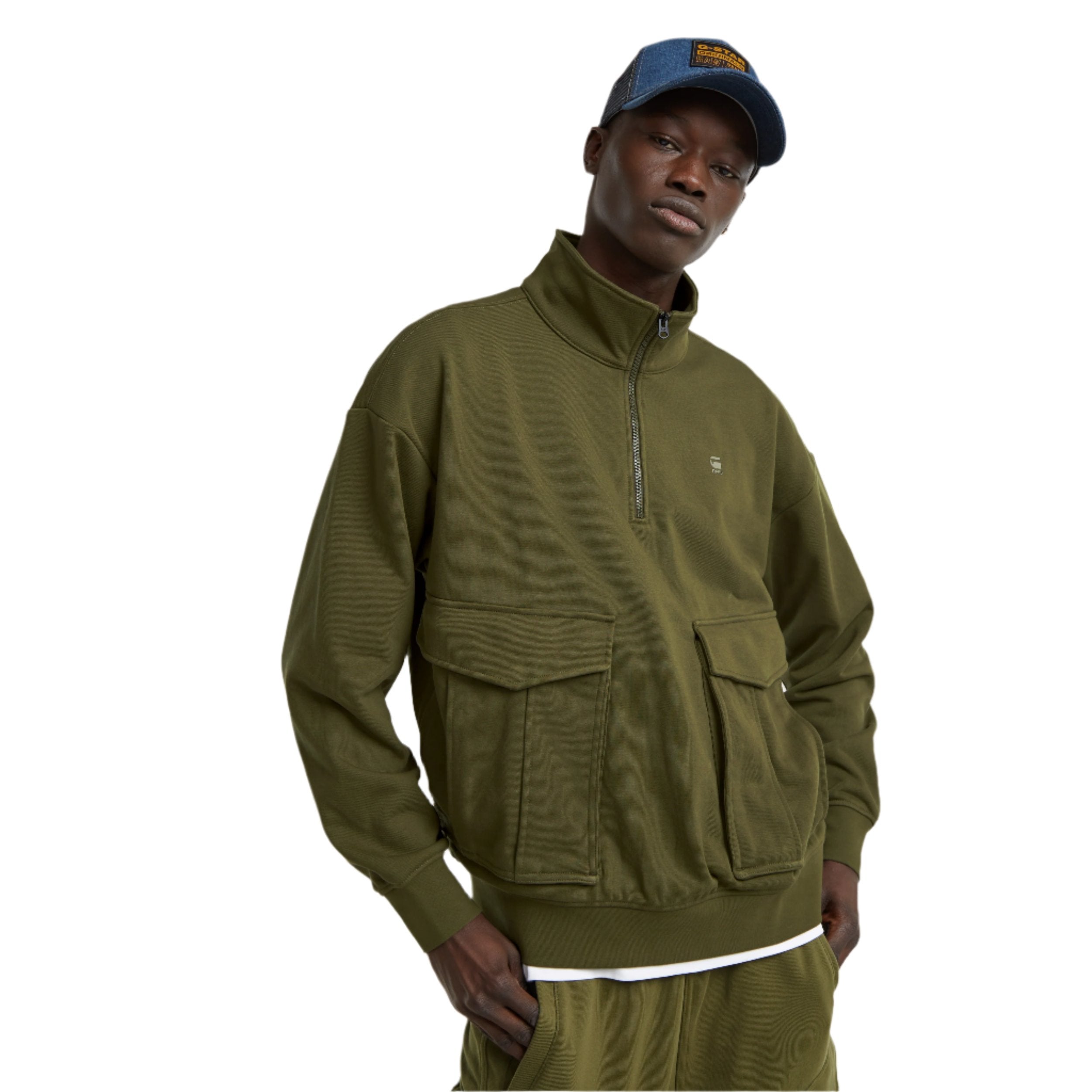 Shadow Olive Rovic Skipper Loose Sweater