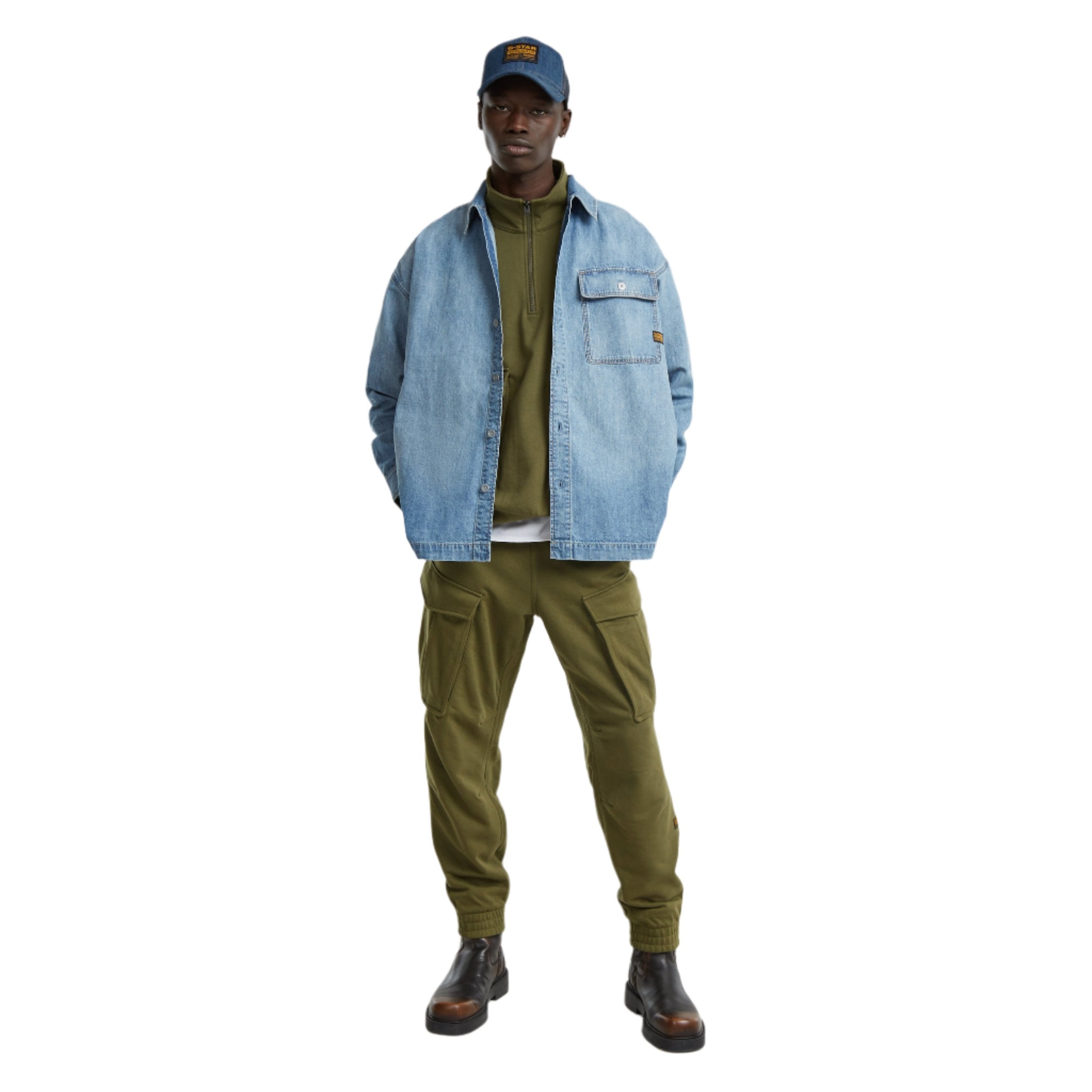 Shadow Olive Rovic Skipper Loose Sweater