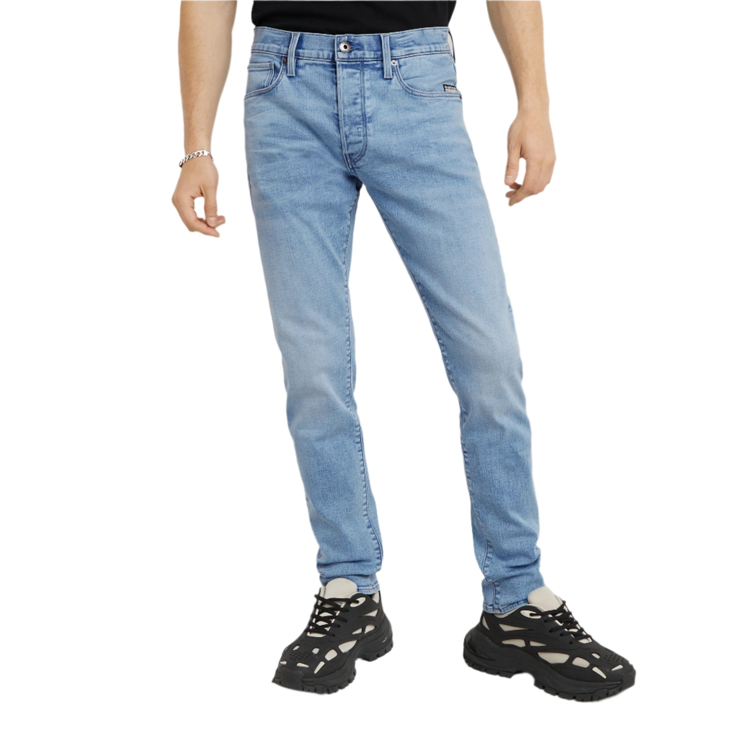 Light Aged 3301 Slim Jeans