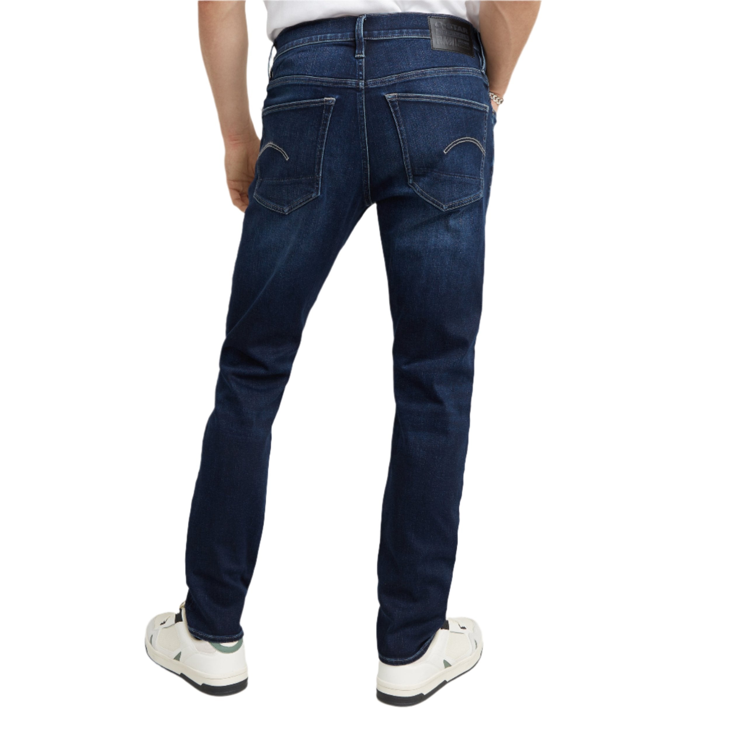Dark Aged 3301 Slim Jeans