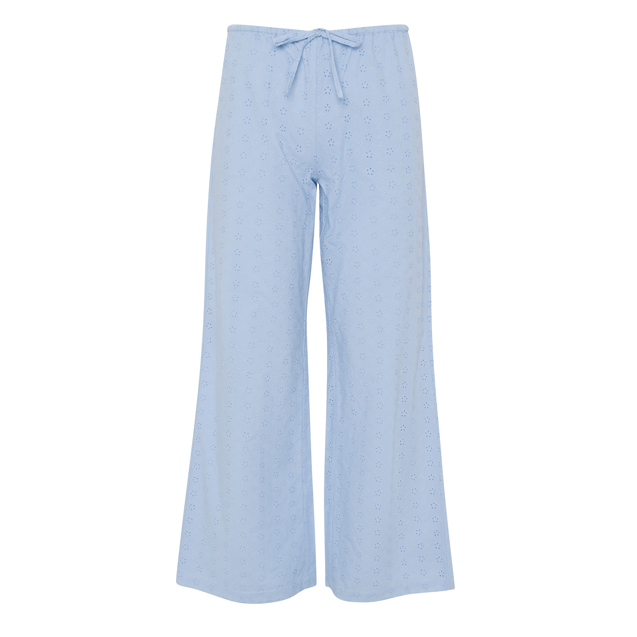 Embroided Pant - Baby Blue