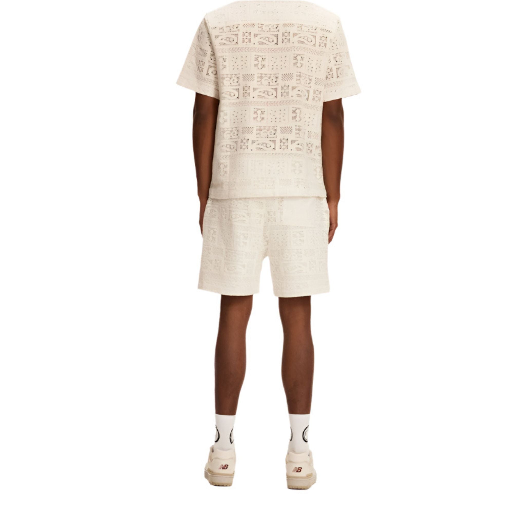 White Crochet Shorts