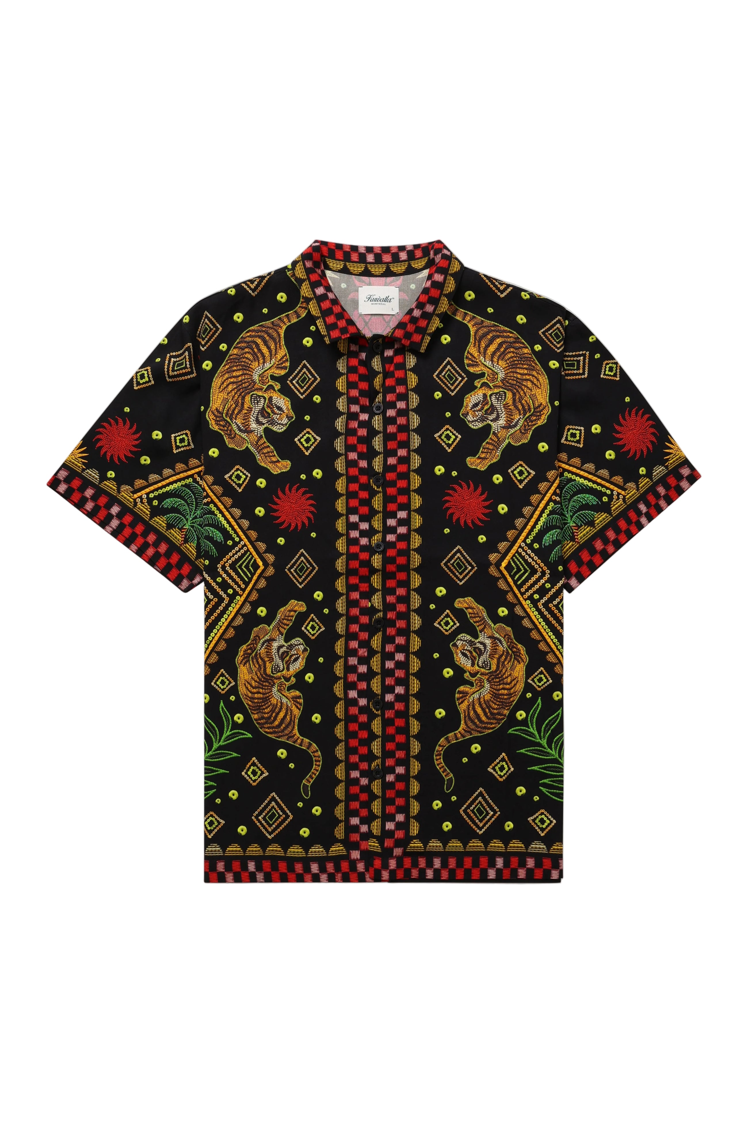 Beach Shirt - Tiger Black
