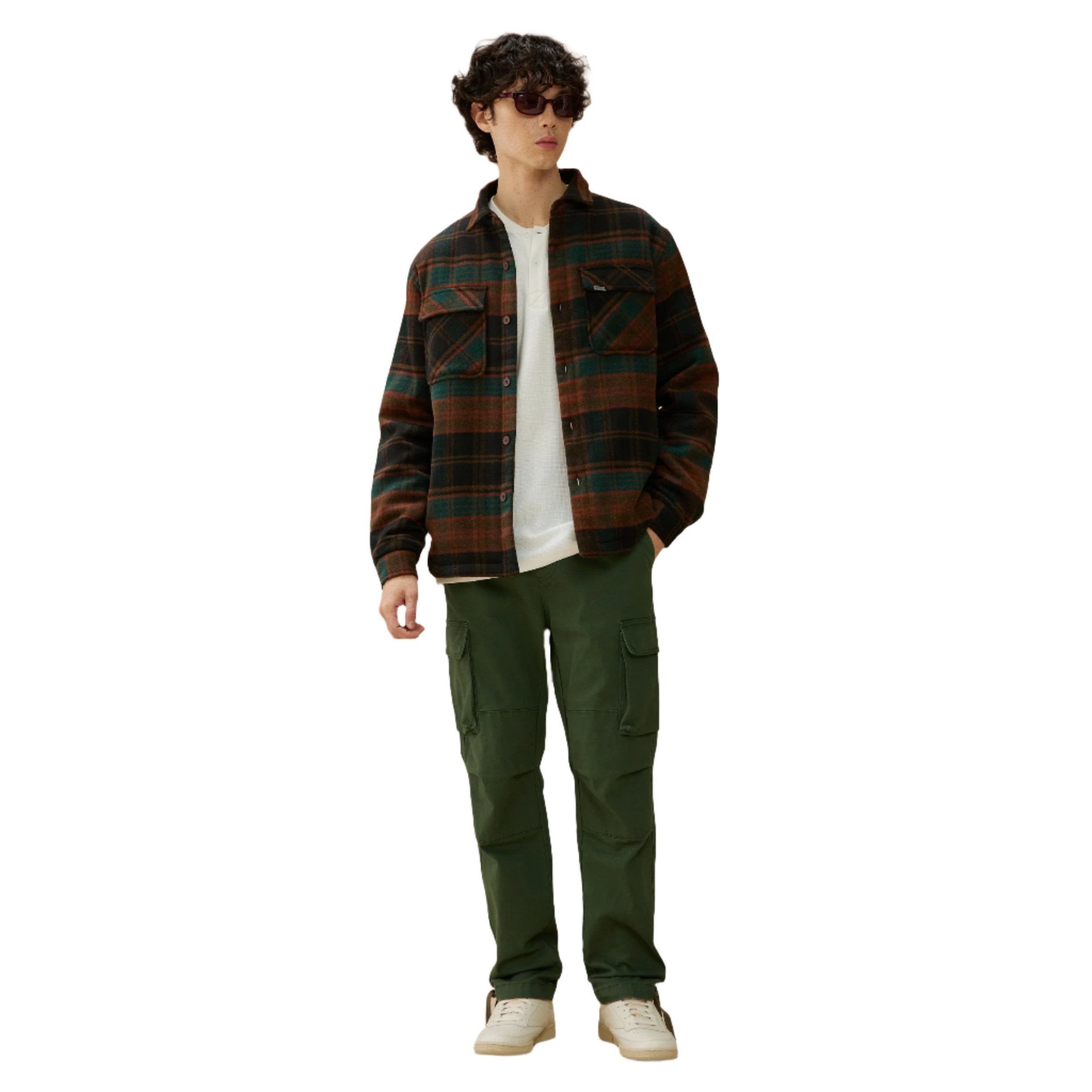 Spruce Quilted Plaid Jacket