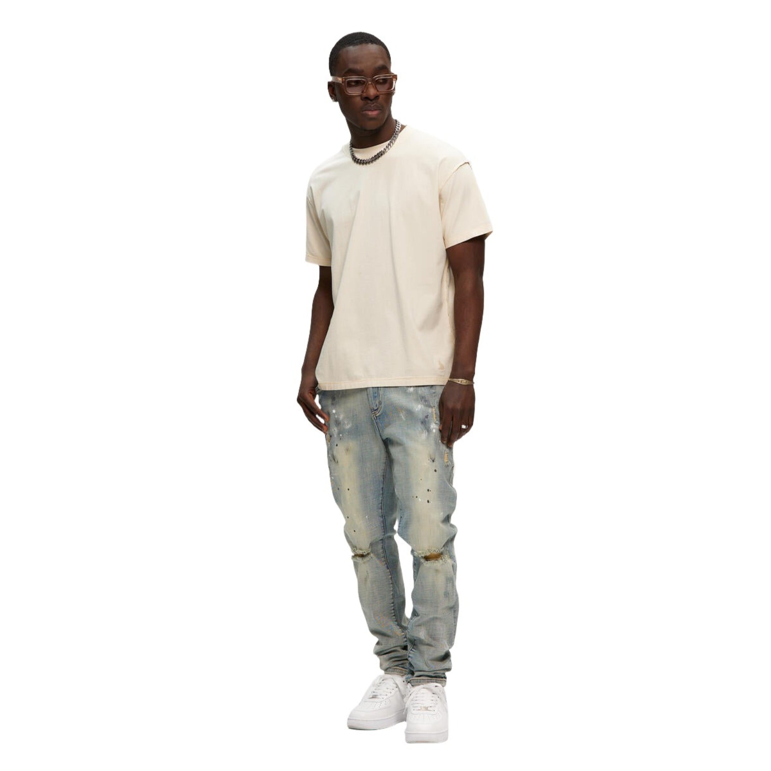 Cream Inside Out T-Shirt